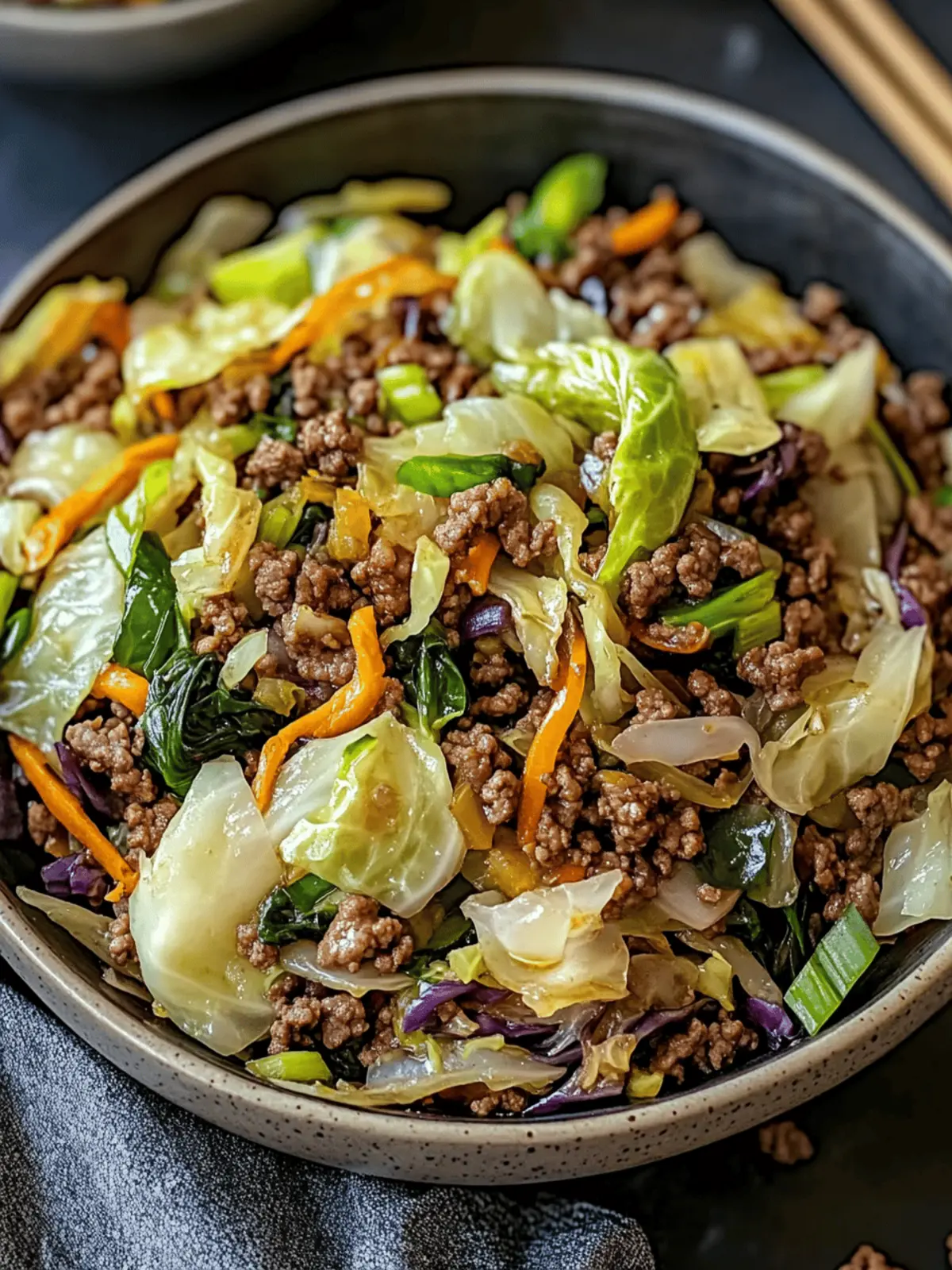 Satisfy Cravings with Chinese Ground Beef and Cabbage Stir Fry 3 Satisfy Cravings with Chinese Ground Beef and Cabbage Stir Fry