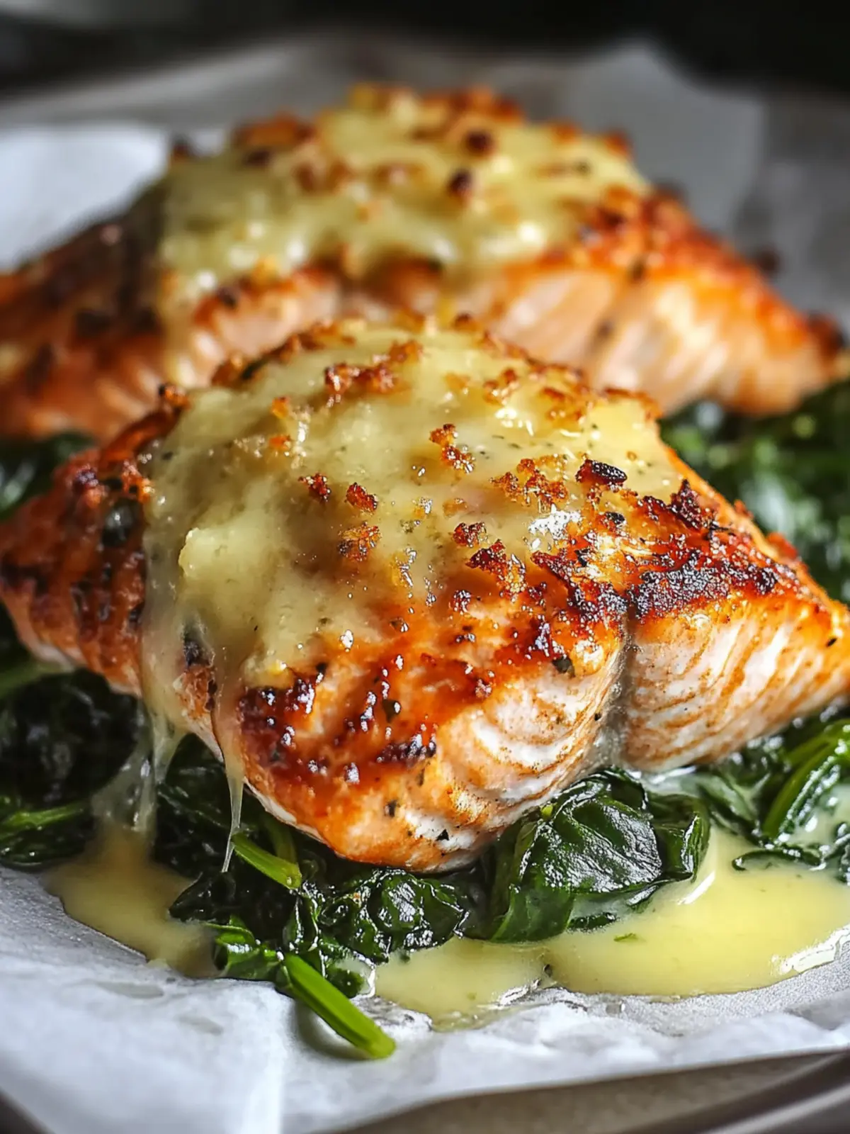 Baked Salmon with Spinach: A Quick, Heart-Healthy Delight 3 Baked Salmon with Spinach