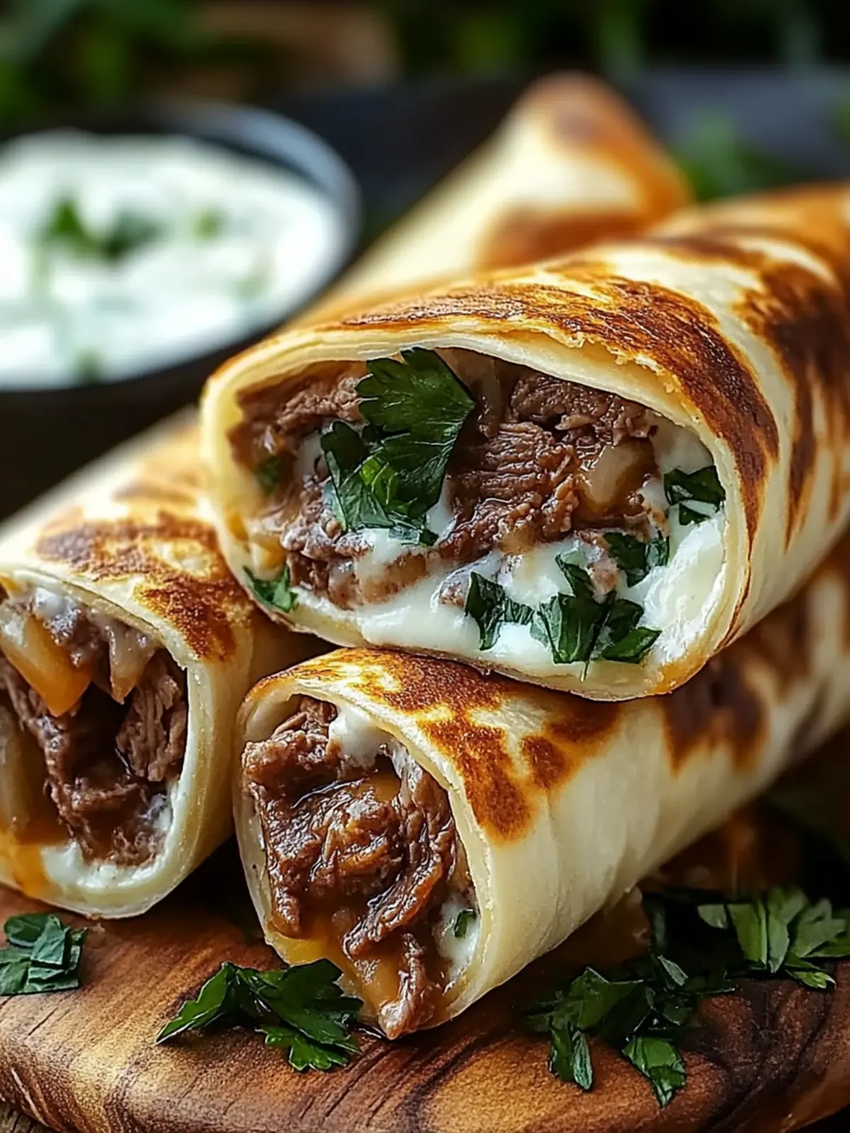 Easy French Dip Tortilla Roll-Ups for Quick Cozy Dinners 4 Easy French Dip Tortilla Roll-Ups