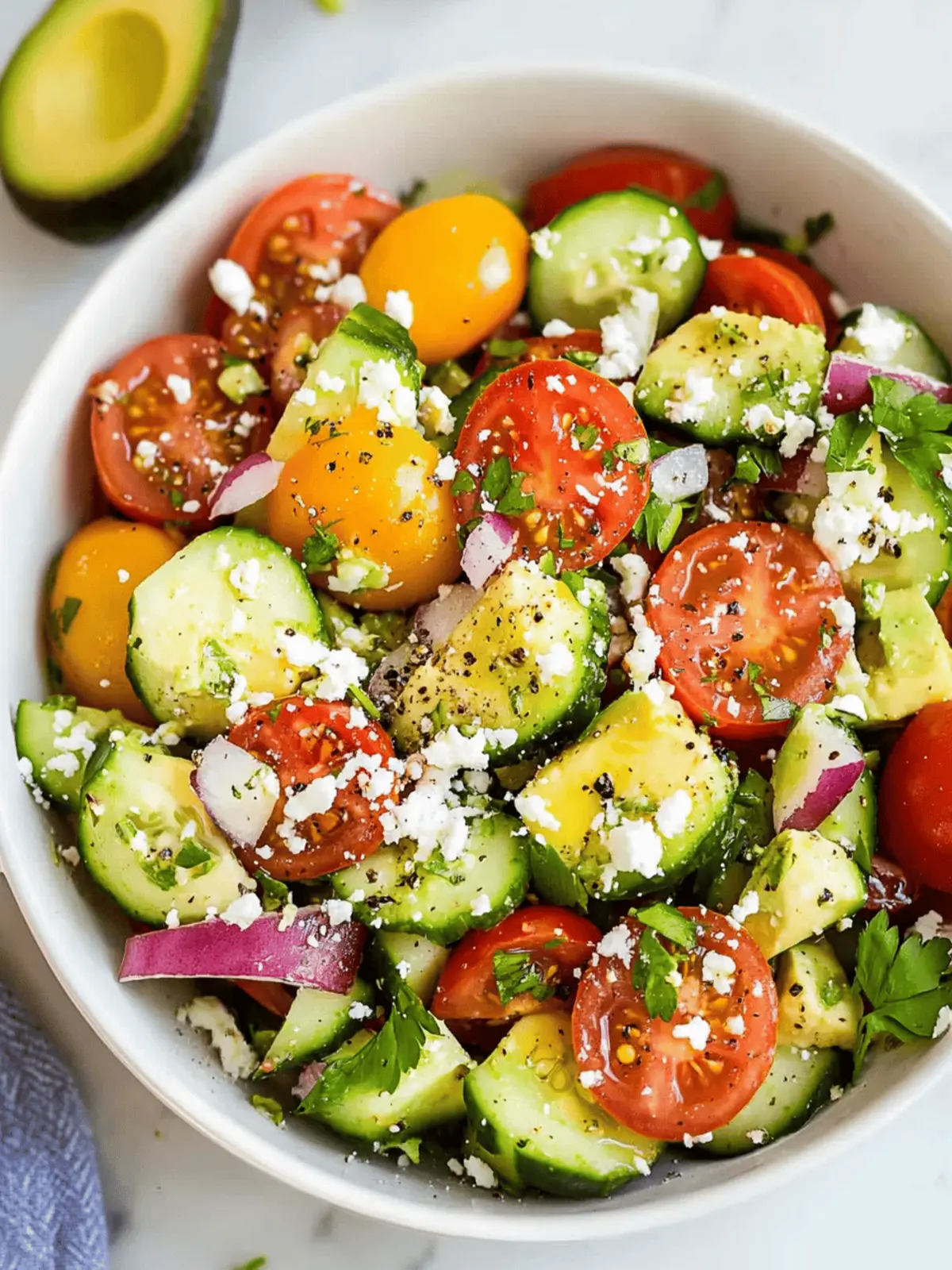 Fresh Tomato Cucumber Avocado Salad in Just 15 Minutes 2 Tomato Cucumber Avocado Salad