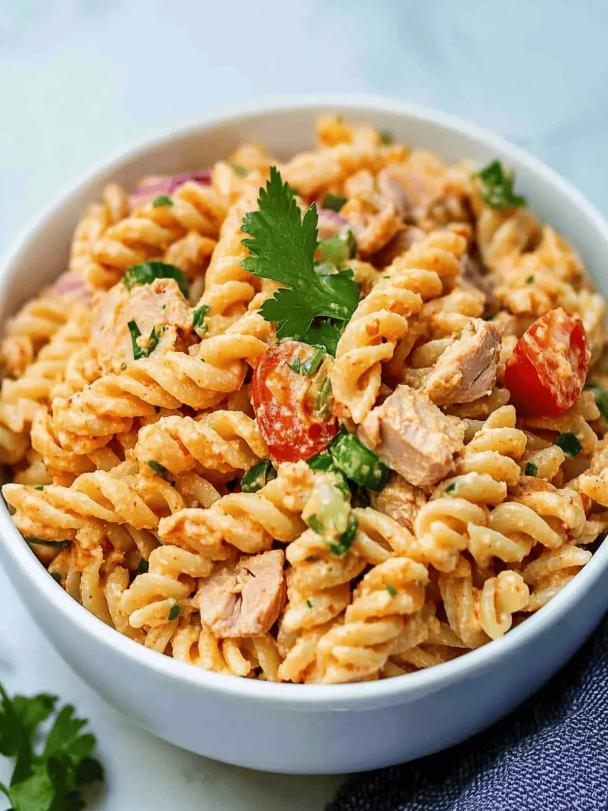 Zesty Spicy Tuna Pasta Salad Perfect for Potlucks and BBQs 4 Spicy Tuna Pasta Salad