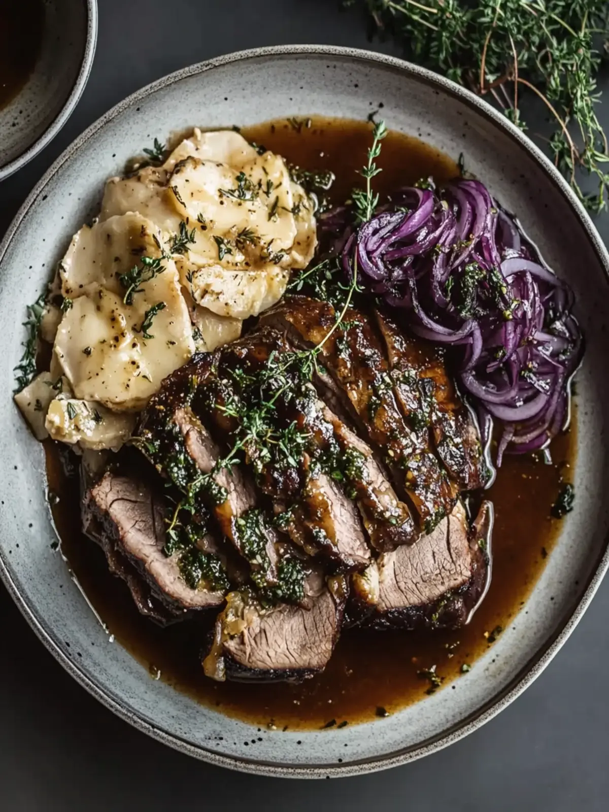 Savory Traditional Sauerbraten with Sweet Gingersnap Gravy 3 Traditional Sauerbraten