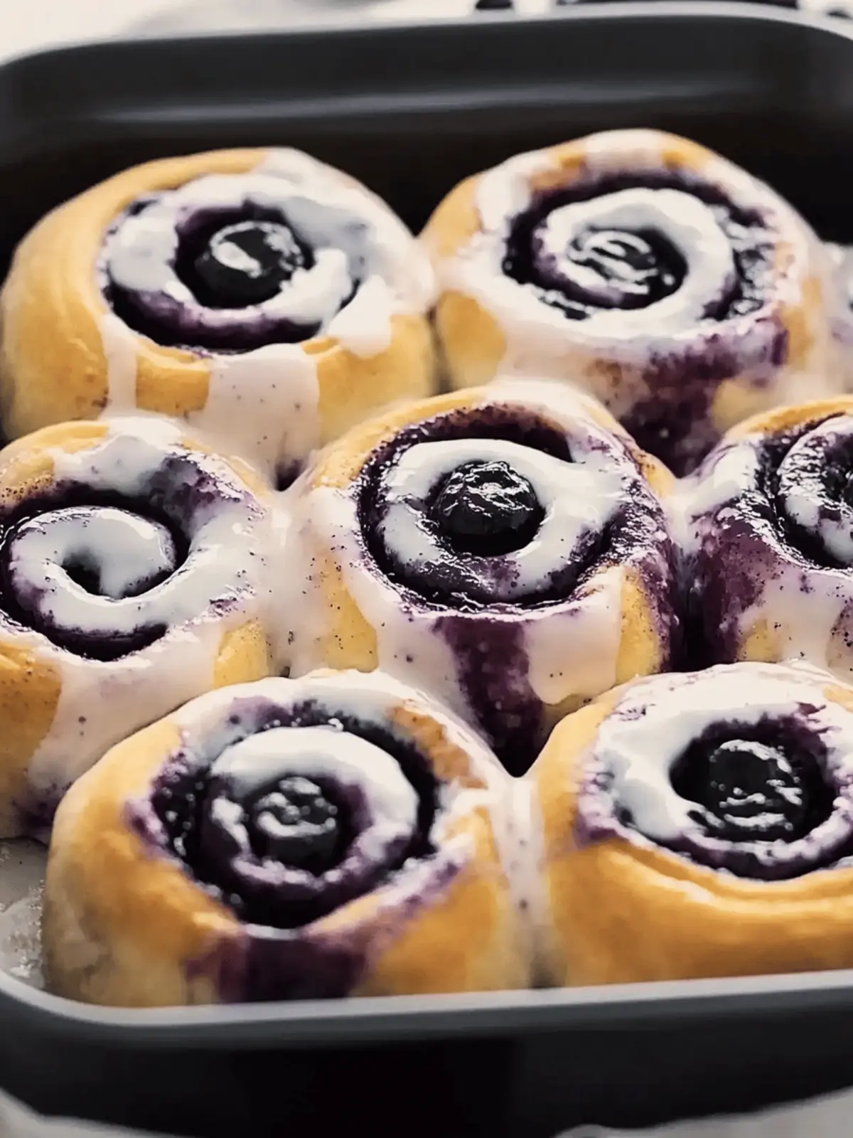 Decadent Blueberry Cinnamon Rolls with Creamy Frosting Delight 2 Blueberry Cinnamon Rolls