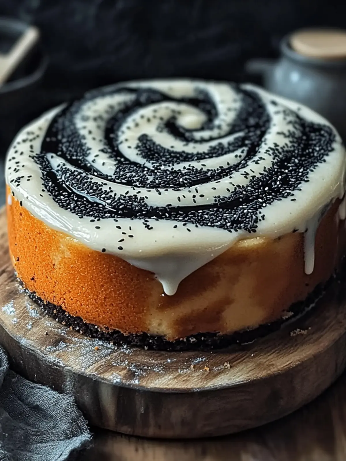 Black Sesame Vanilla Swirl Cake: A Dreamy Flavor Fusion 2 Black Sesame Vanilla Swirl Cake