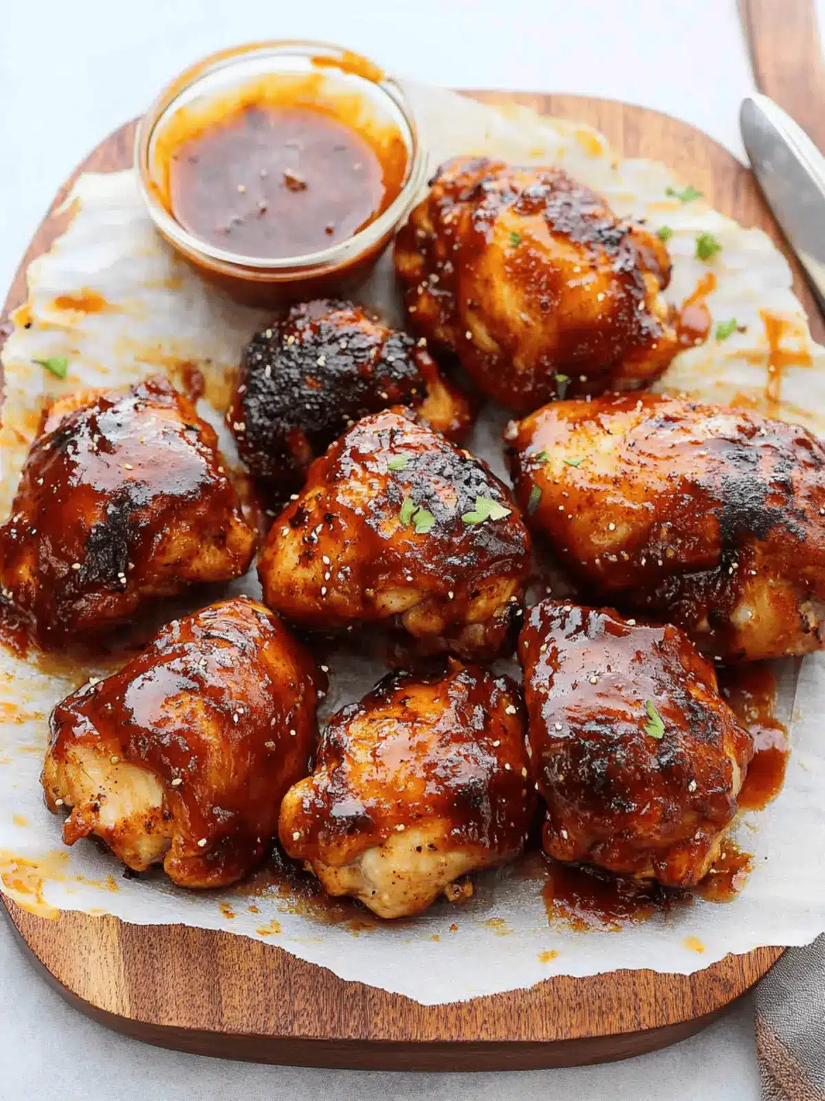 Tender Baked BBQ Chicken Thighs for Ultimate Weeknight Bliss 2 Baked BBQ Chicken Thighs