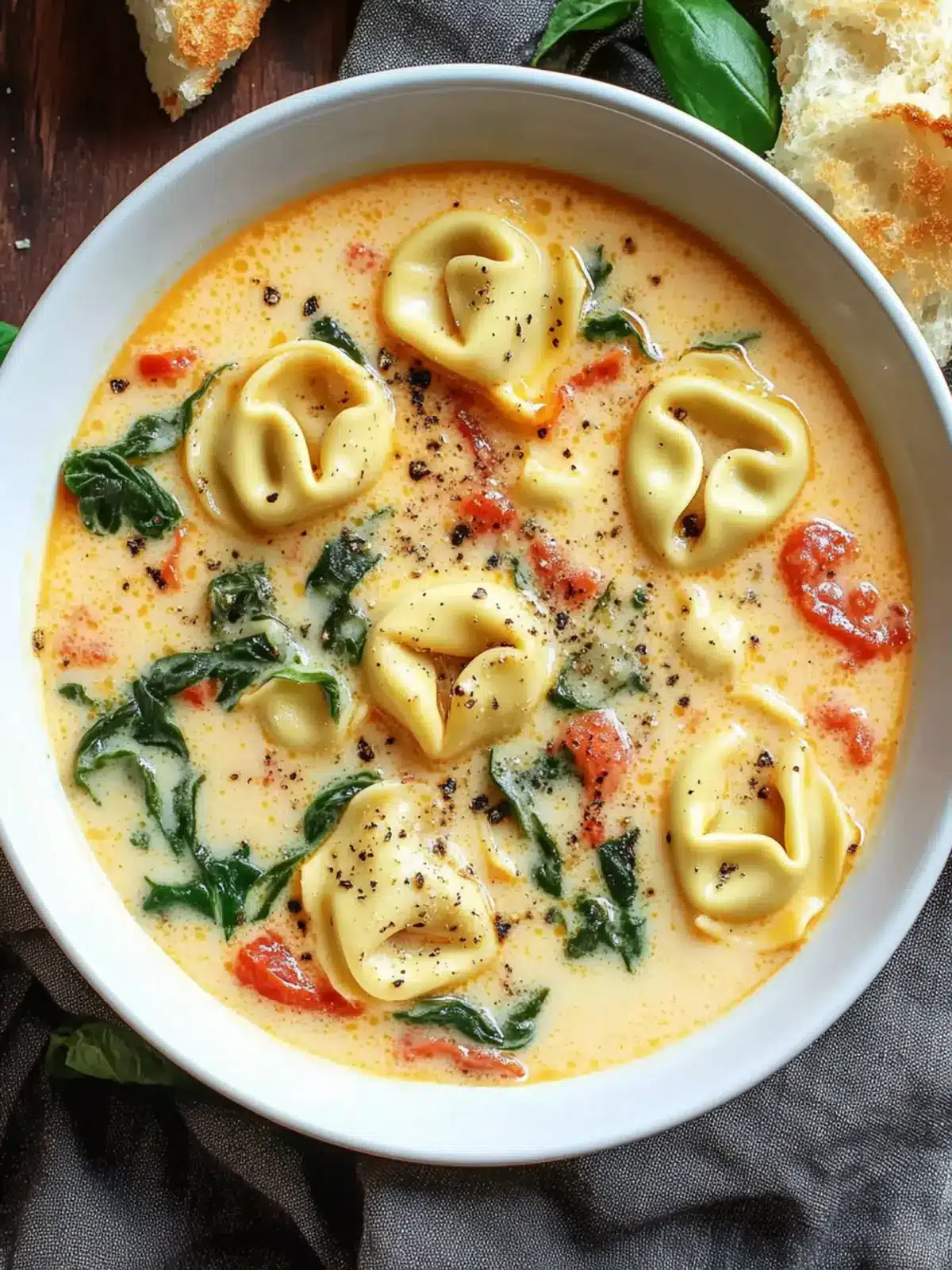 Cozy Up to Easy Creamy Tortellini Soup for Instant Joy 2 Easy Creamy Tortellini Soup