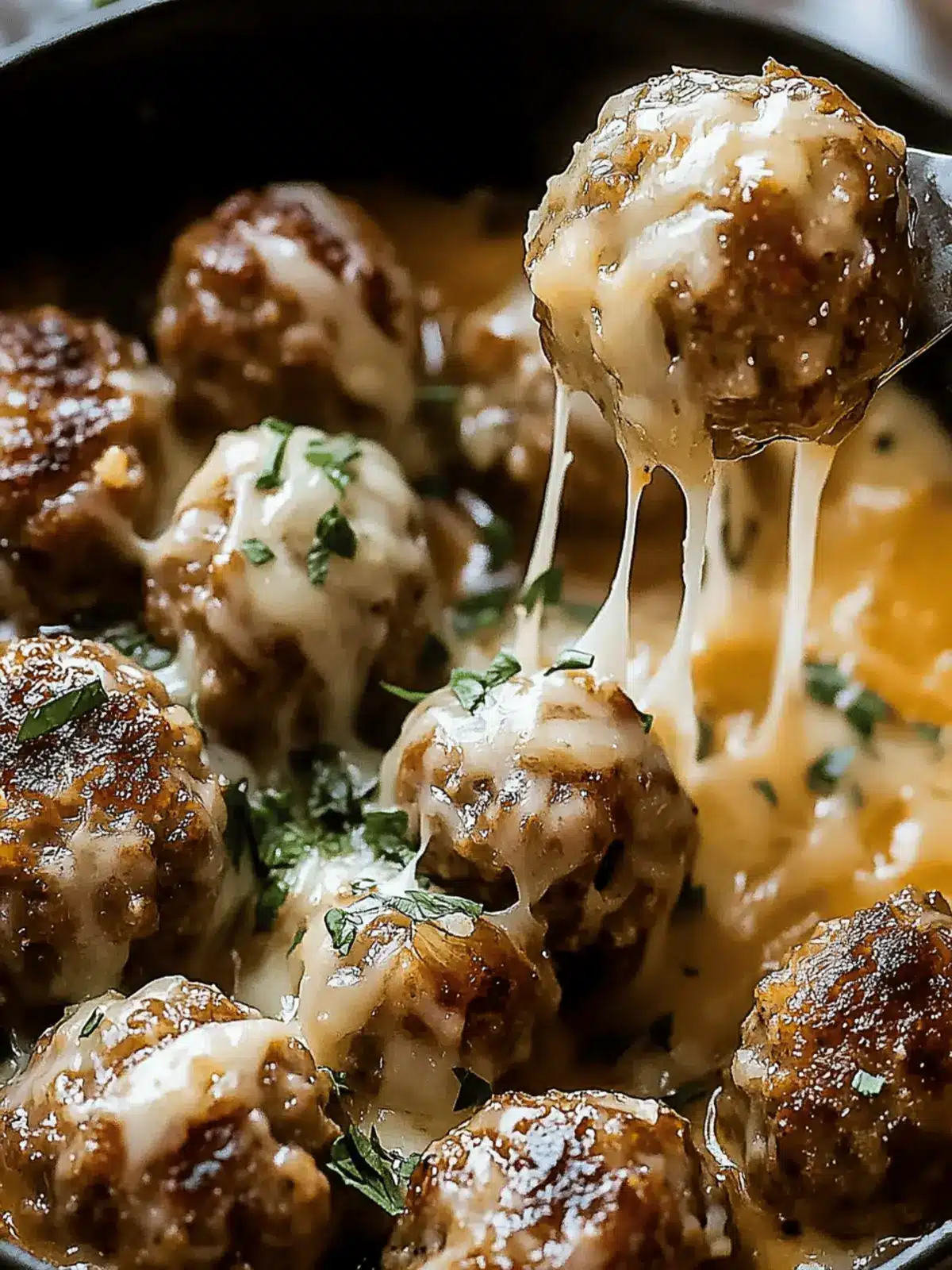 Cheesy French Onion Meatballs That'll Warm Your Heart 2 Cheesy French Onion Meatballs