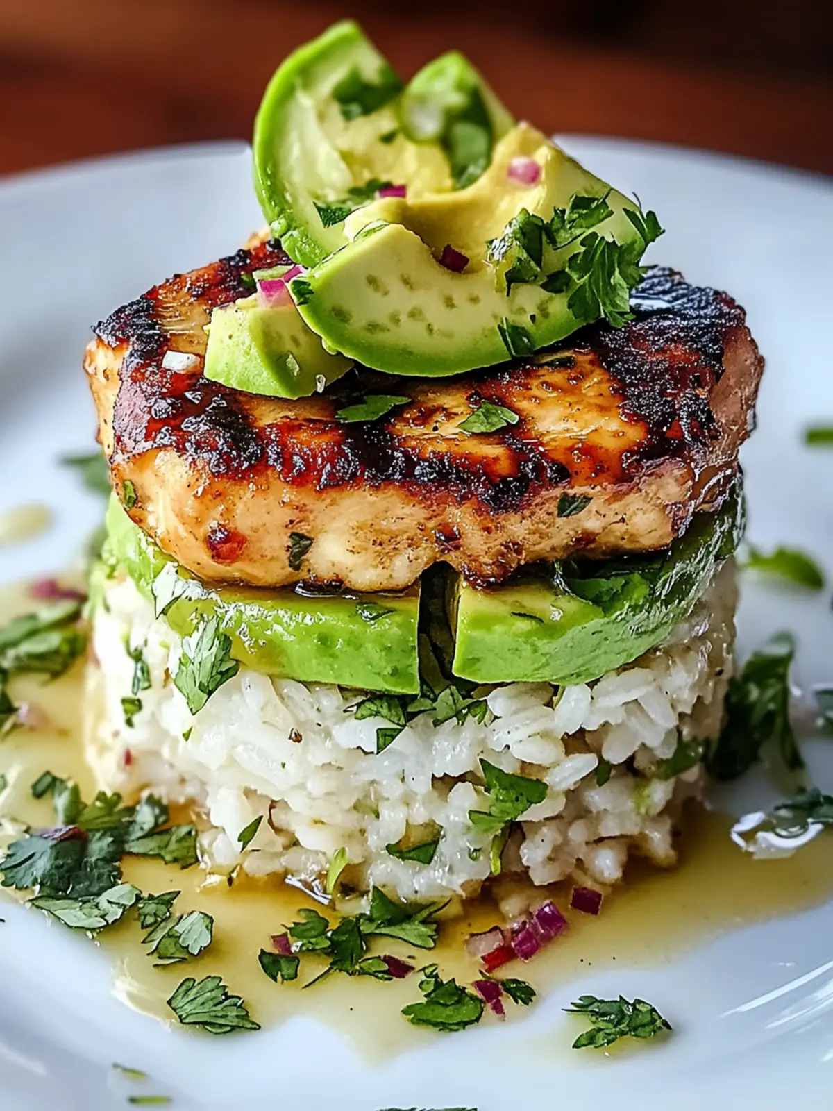 Honey Lime Chicken & Avocado Rice Stack for a Zesty Dinner Delight 3 Honey Lime Chicken & Avocado Rice Stack