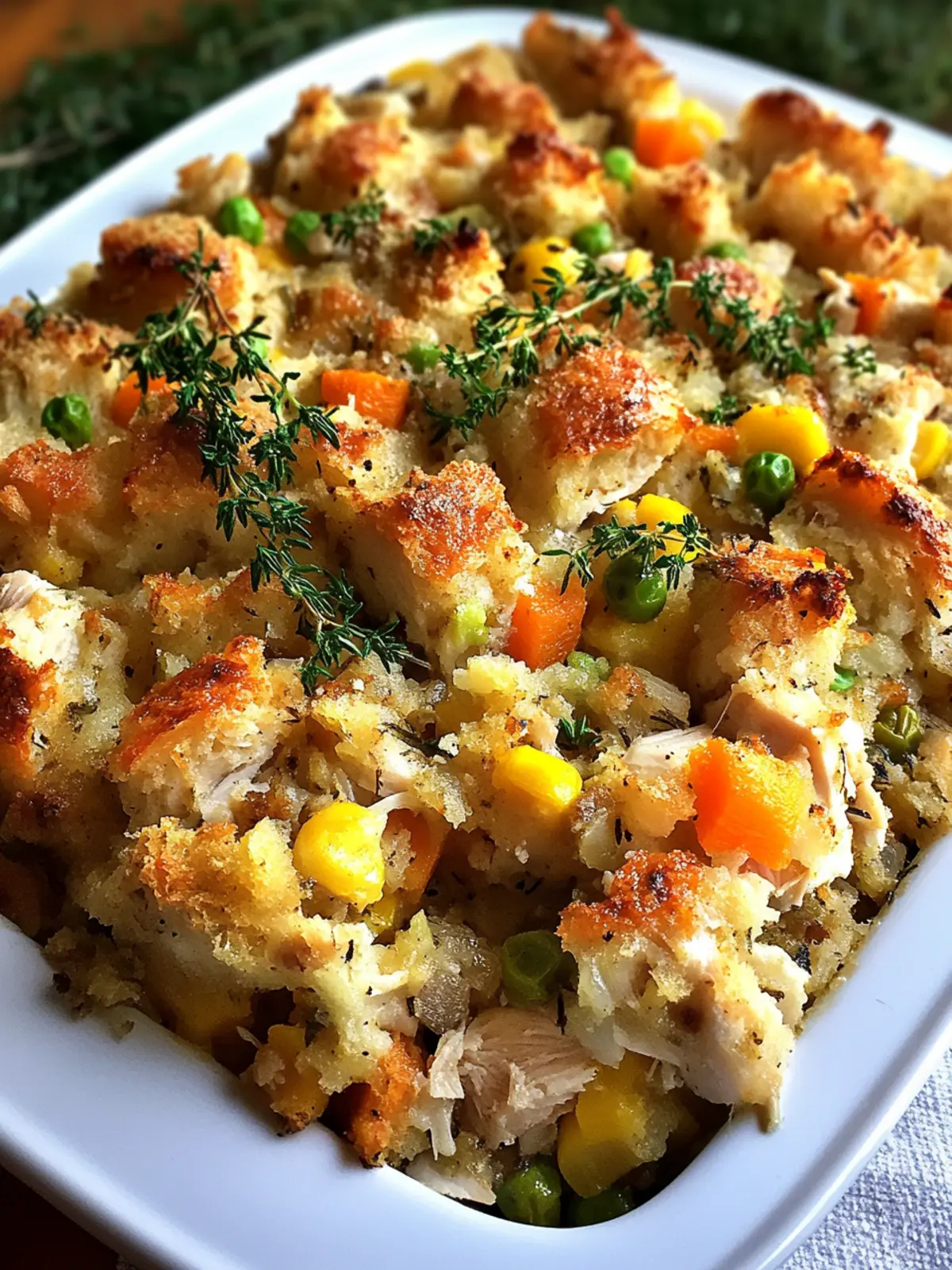 Rotisserie Chicken Stuffing Casserole for Cozy Family Nights 4 Rotisserie Chicken Stuffing Casserole