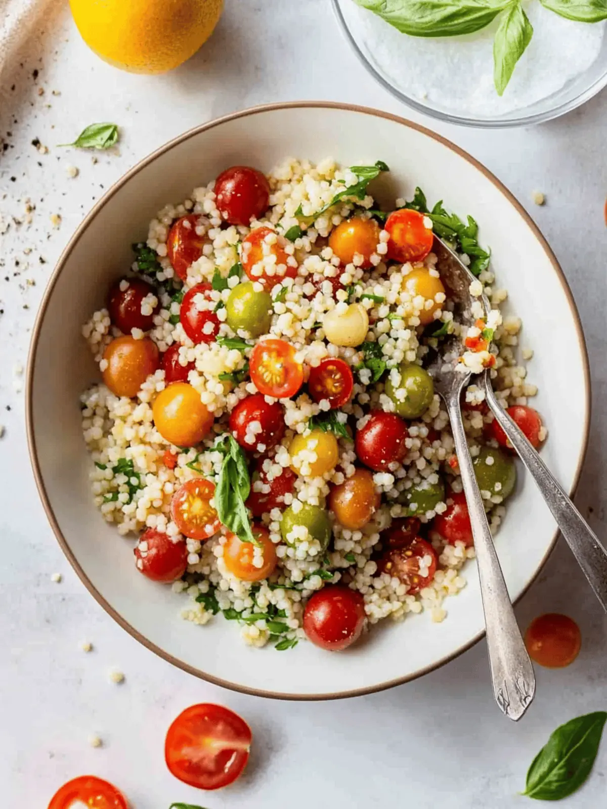 Cherry Tomato Couscous Salad that Will Brighten Your Lunch 4 Cherry Tomato Couscous Salad
