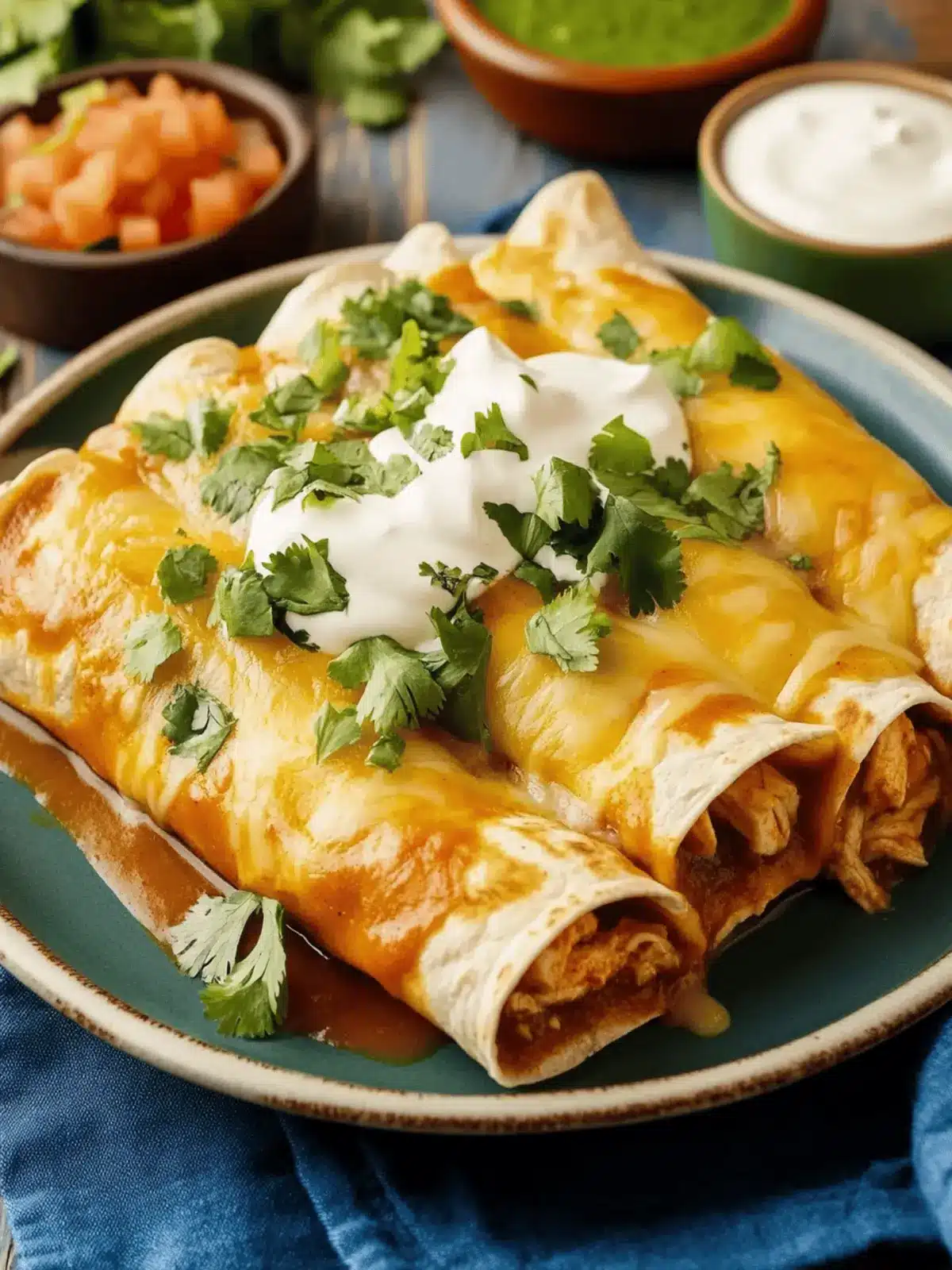 Easy Chicken Sour Cream Enchiladas That'll Wow Your Taste Buds 4 Easy Chicken Sour Cream Enchiladas