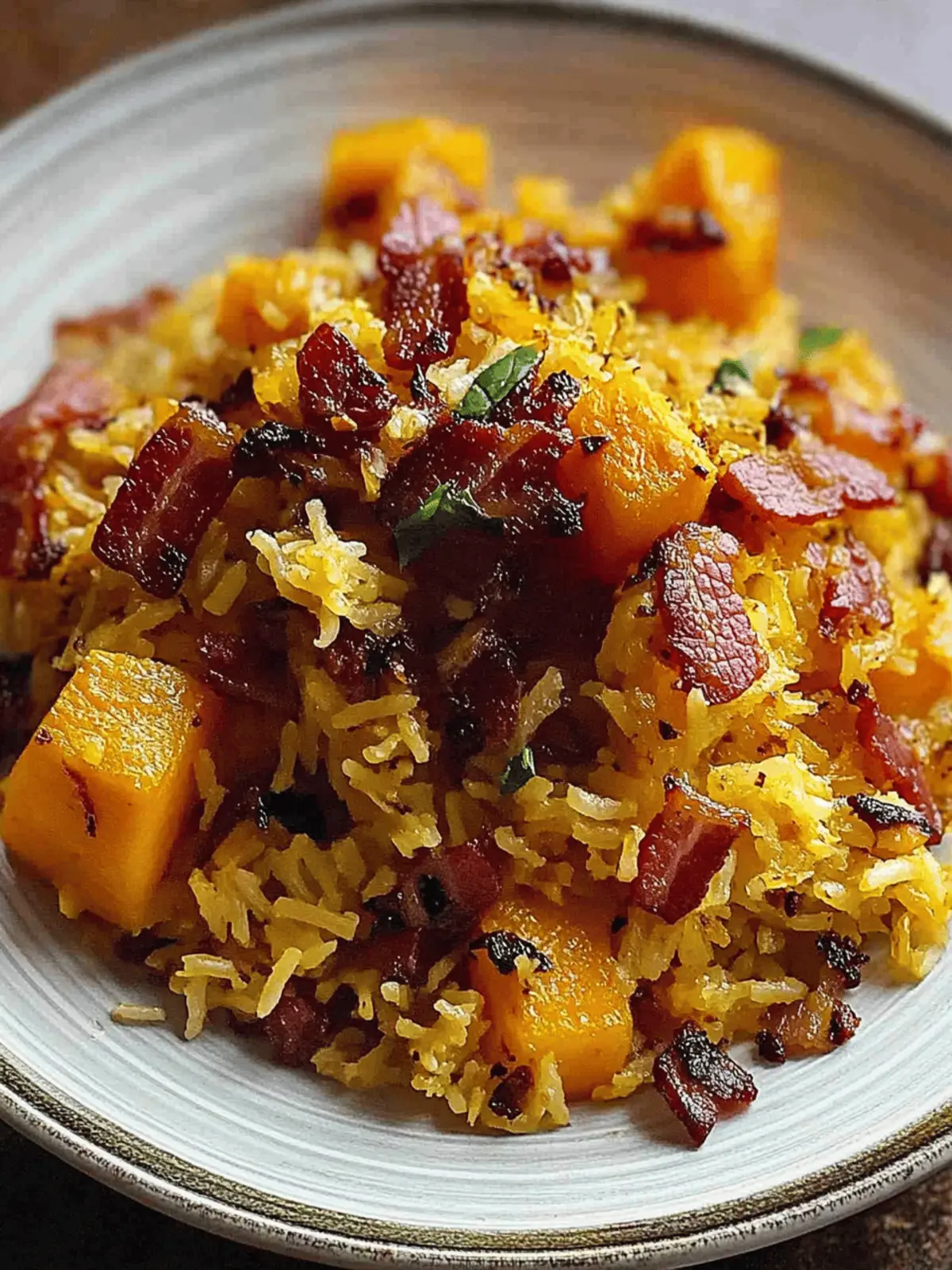 Delicious Roasted Pumpkin & Bacon Pilaf for Cozy Nights 4 Roasted Pumpkin & Bacon Pilaf