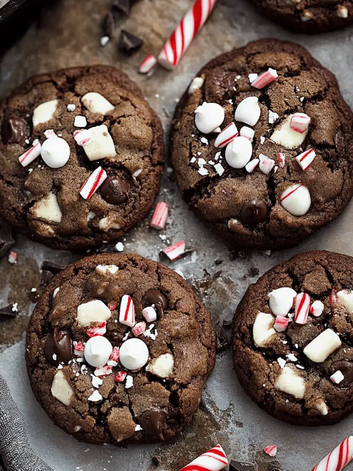 Triple Chocolate Peppermint Cookies for Holiday Joy 2 Triple Chocolate Peppermint Cookies