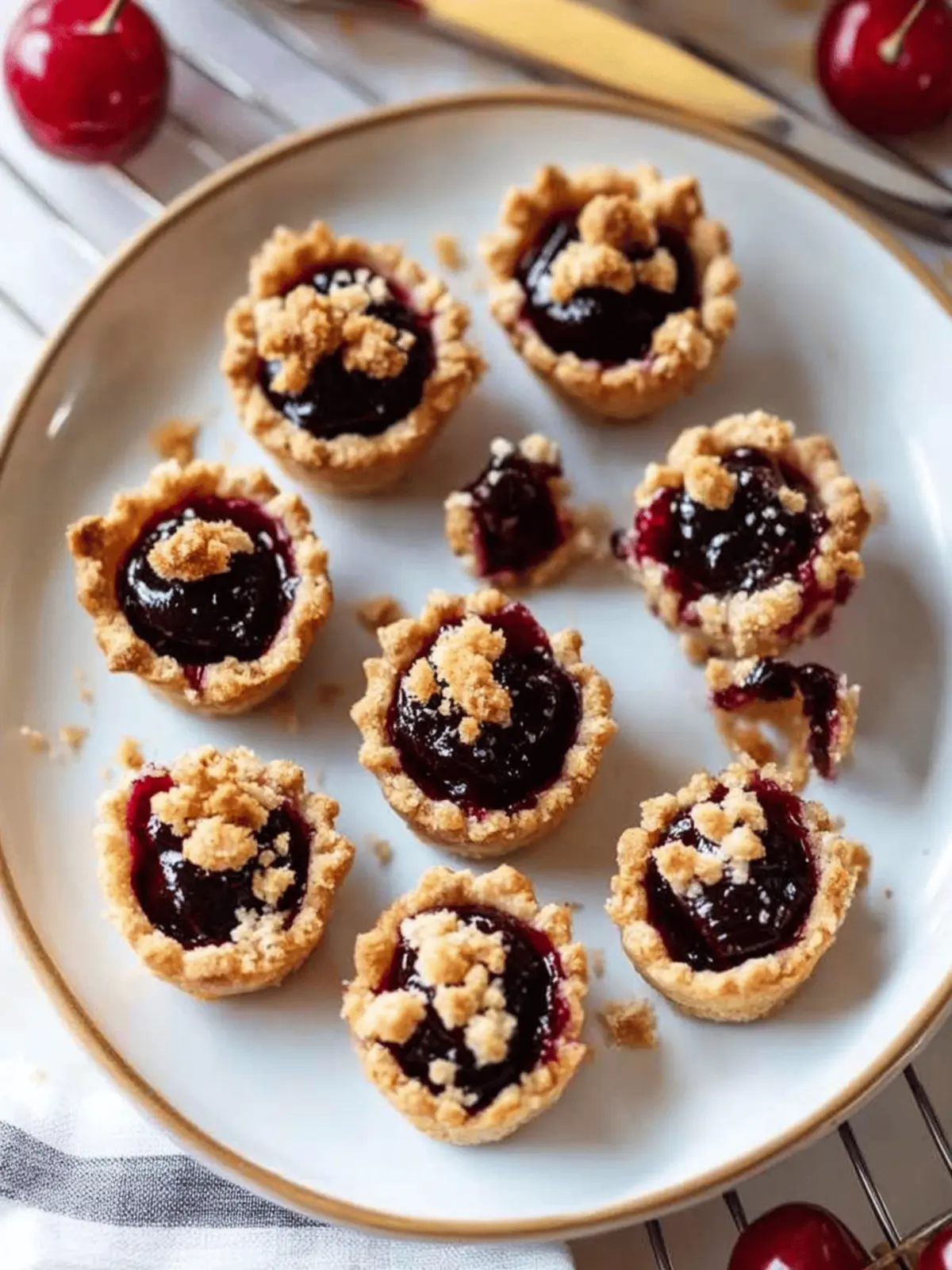 Irresistible Streusel Topped Cherry Pie Bites You ll Adore 2 Streusel Topped Cherry Pie Bites
