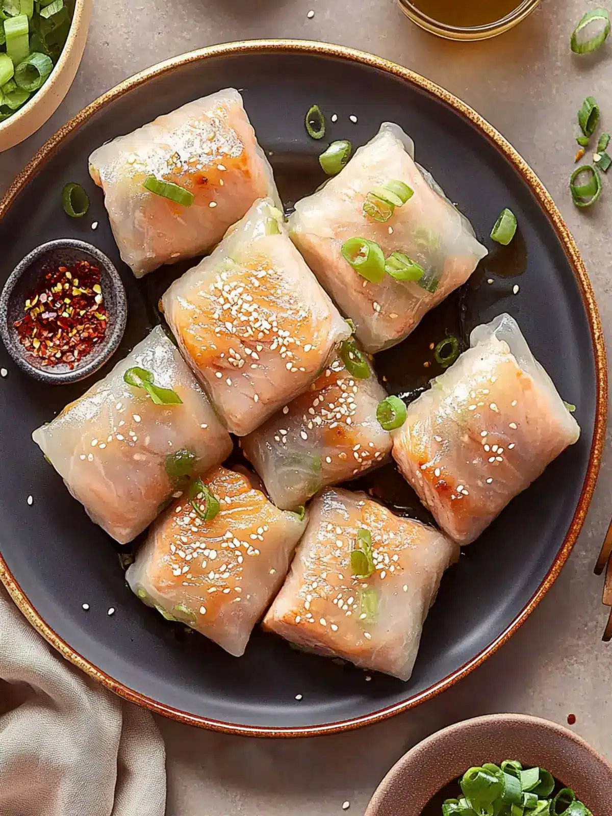 Savory Air Fryer Salmon Rice Paper Wraps in 30 Minutes! 4 Air Fryer Salmon Rice Paper Wraps