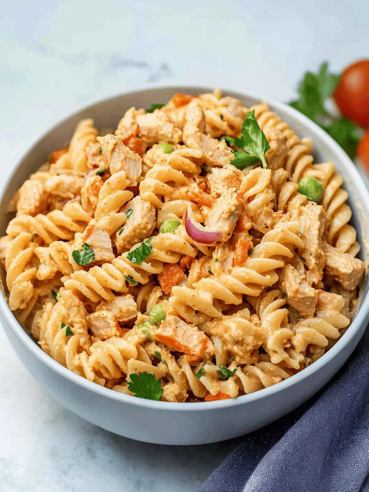 Zesty Spicy Tuna Pasta Salad Perfect for Potlucks and BBQs 3 Spicy Tuna Pasta Salad