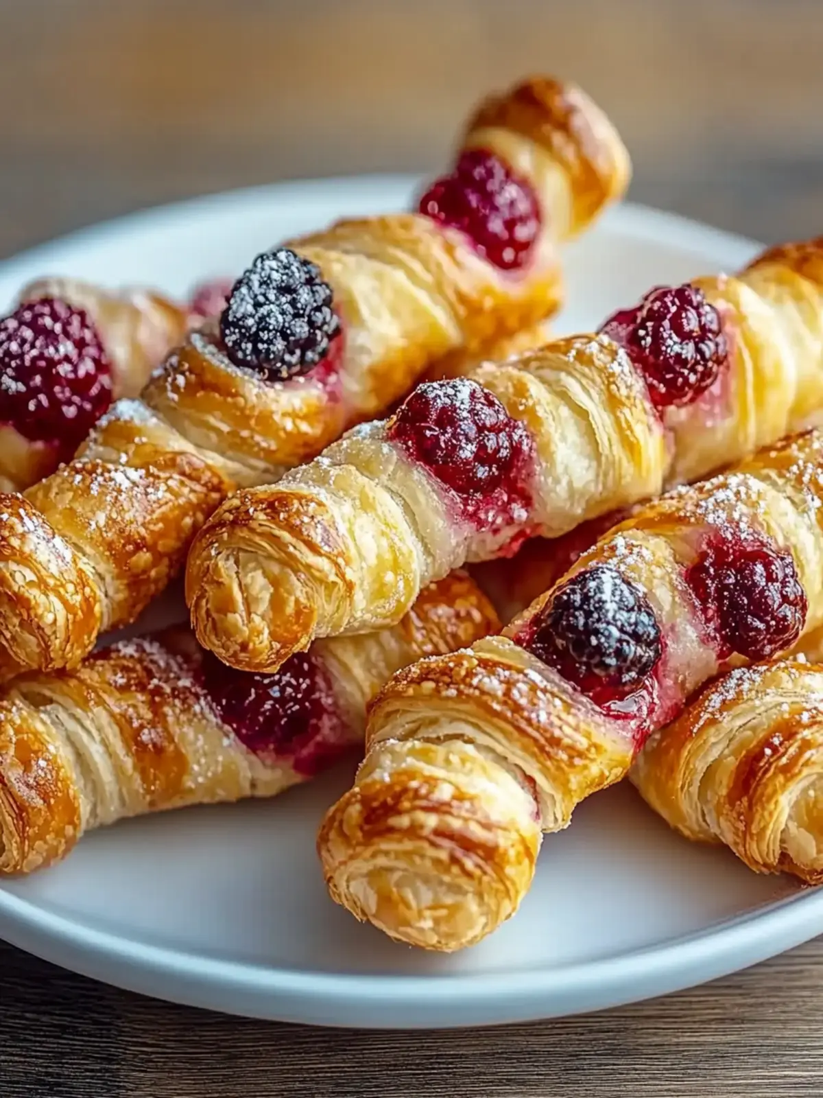Golden Flaky Berry Puff Pastry Twists: Simply Irresistible Delight 2 Golden Flaky Berry Puff Pastry Twists