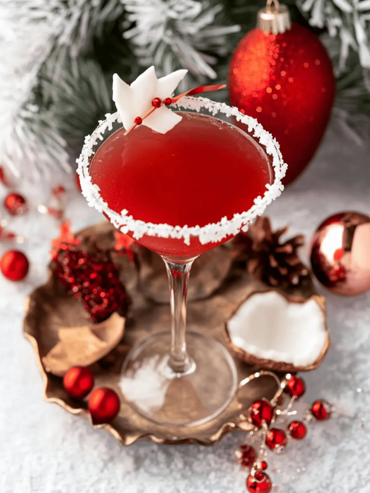 Sip Festive Cheer with Santa's Hat Coconut Rum Cocktail 4 Santa s Hat Coconut Rum Cocktail