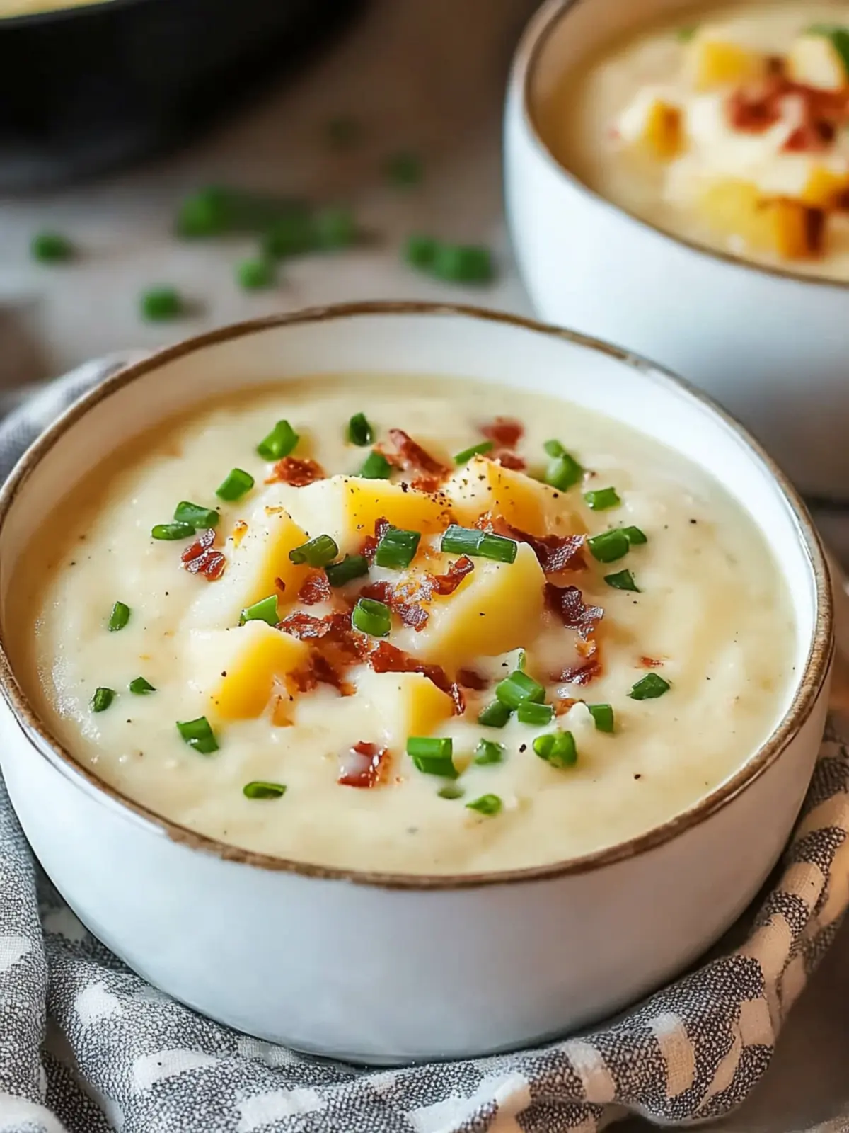 Creamy Loaded Baked Potato Soup in 30 Minutes Flat 3 Creamy Loaded Baked Potato Soup