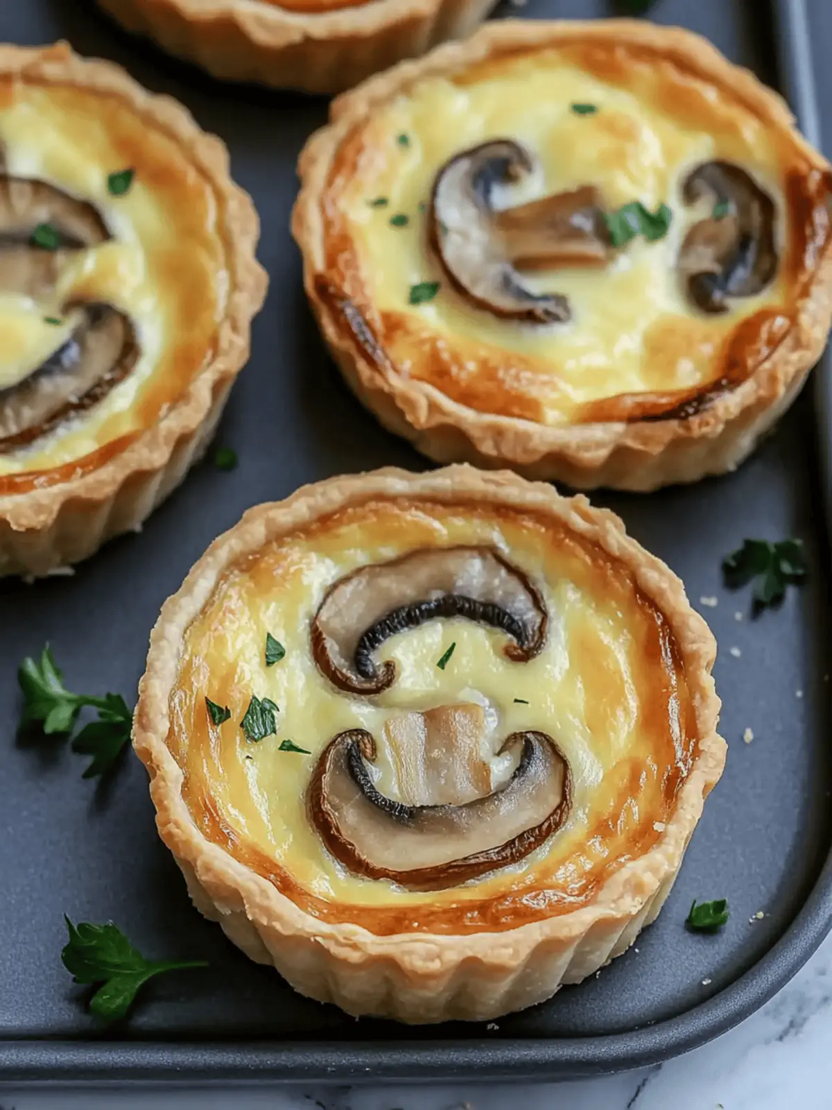 Delicious Low Calorie Mini Mushroom Quiche for Guilt-Free Joy 4 Low Calorie Mini Mushroom Quiche