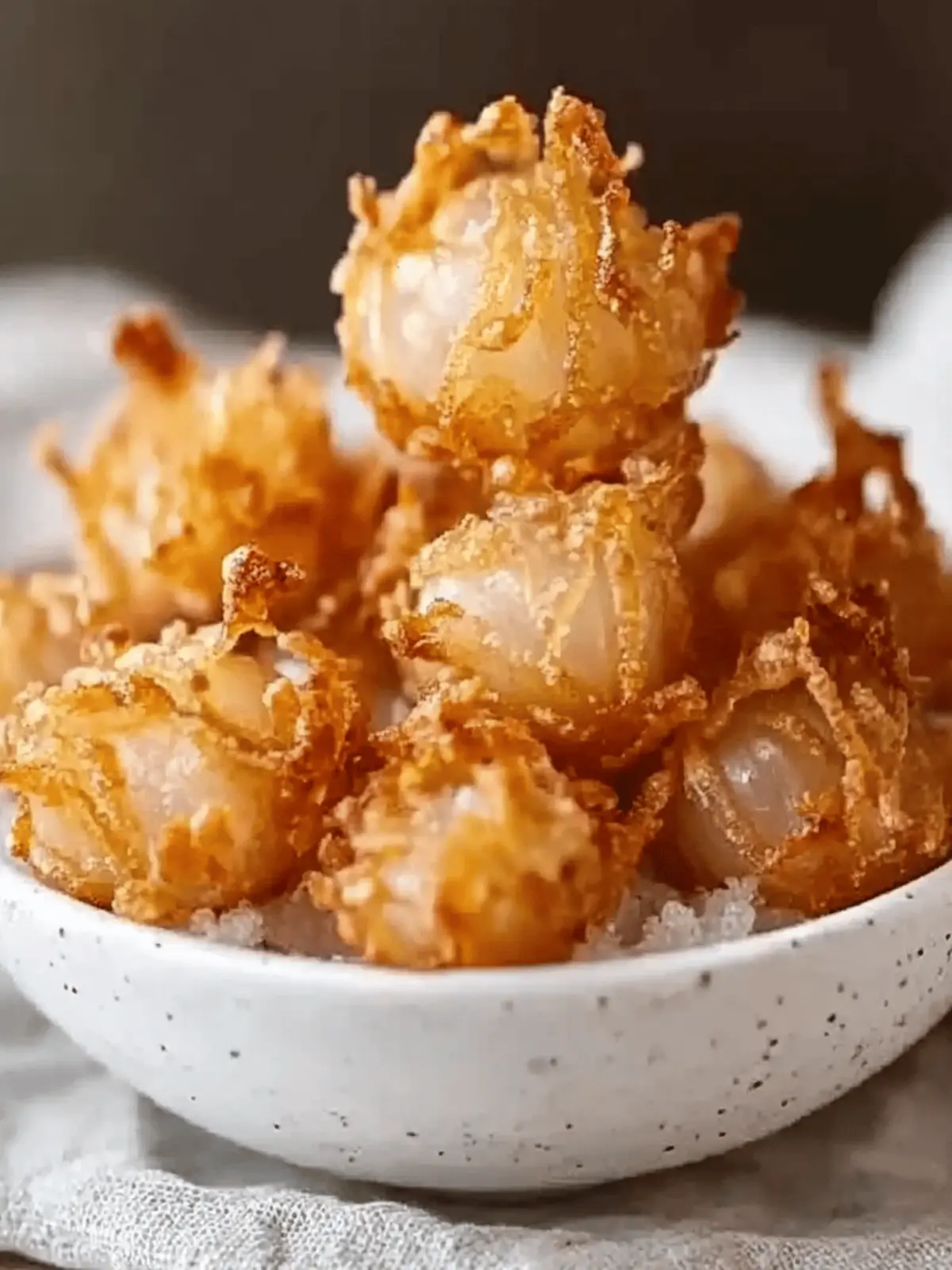 Crispy Mini Blooming Onions Perfect for Game Day Snacking 2 Mini Crispy Blooming Onions