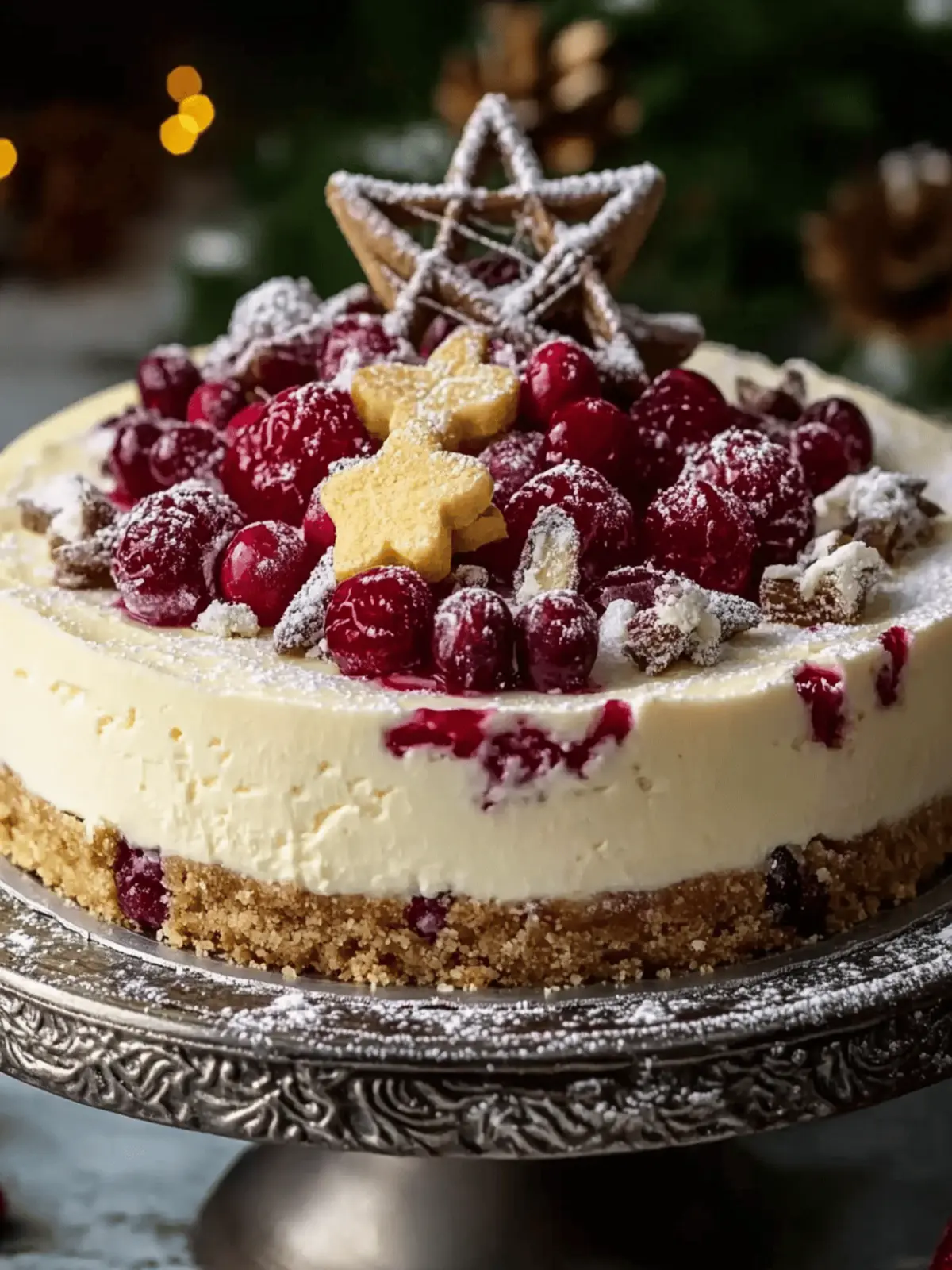 Irresistible Christmas Cheesecake with Cranberry Mousse Delight 2 Christmas Cheesecake
