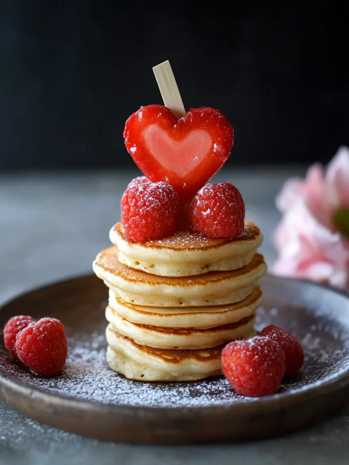 Mini Heart Pancake Stacks Recipe for a Sweet Breakfast Surprise 4 Mini Heart Pancake Stacks Recipe