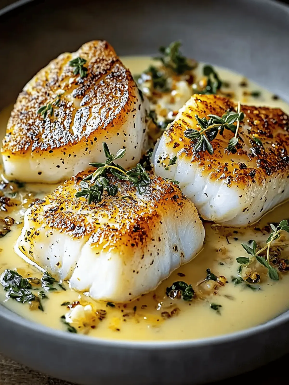 Pan-Seared Cod with Garlic Cream Sauce for Effortless Elegance 3 Pan-Seared Cod with Garlic Cream Sauce
