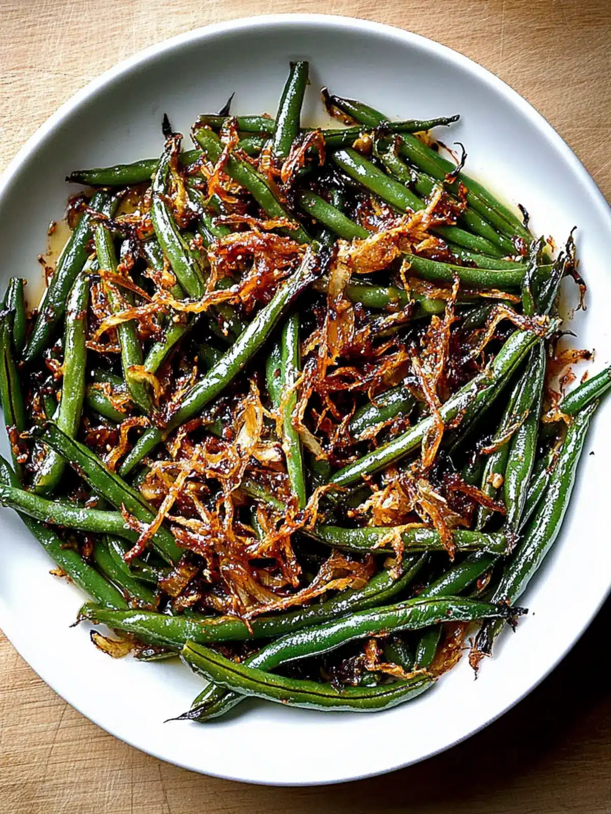 Roasted Green Beans with Caramelized Shallots for a Flavor Boost 4 Roasted Green Beans with Caramelized Shallots