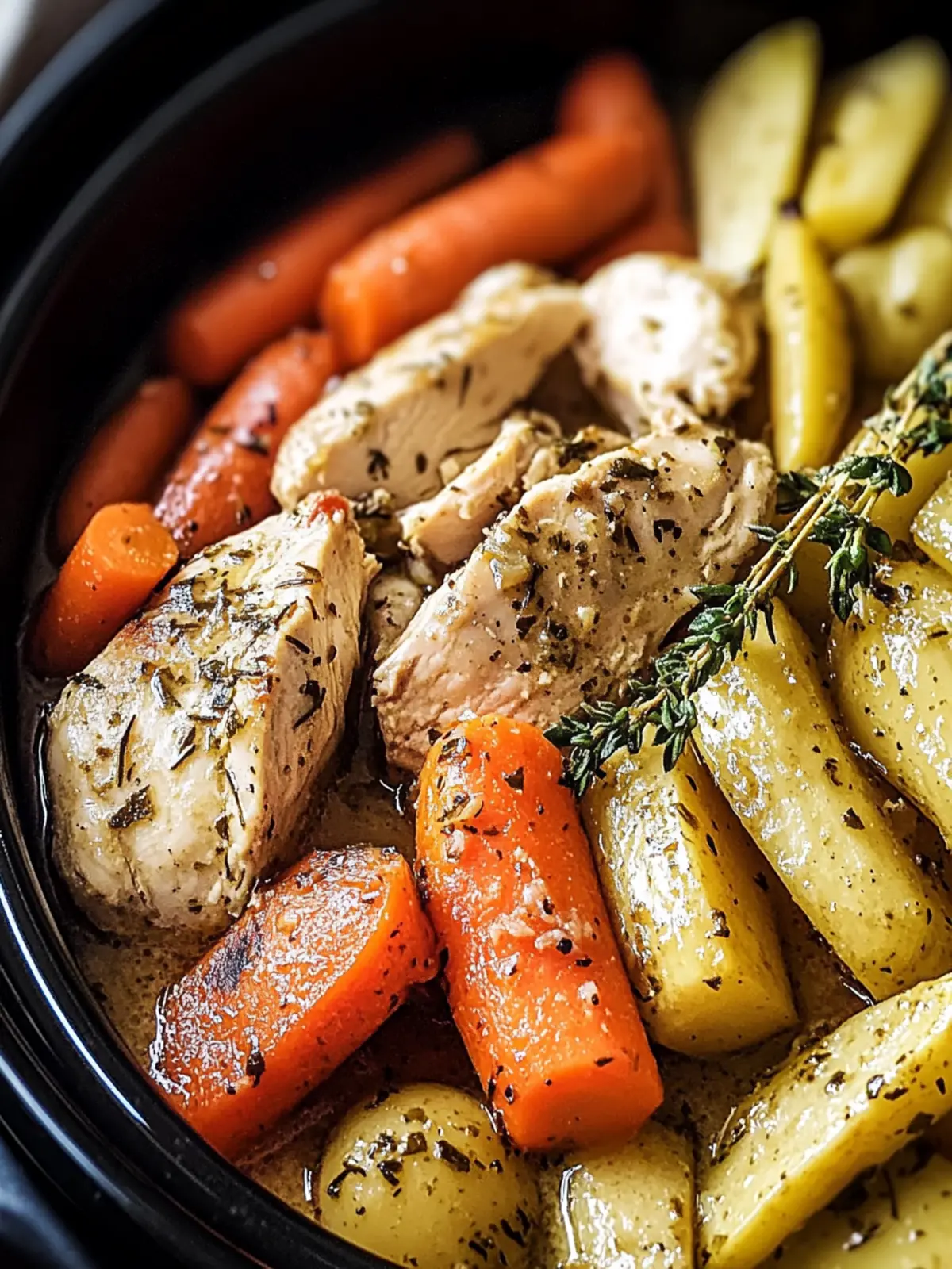 Slow Cooker Garlic Butter Chicken and Veggies for Cozy Nights 2 Slow Cooker Garlic Butter Chicken and Veggies
