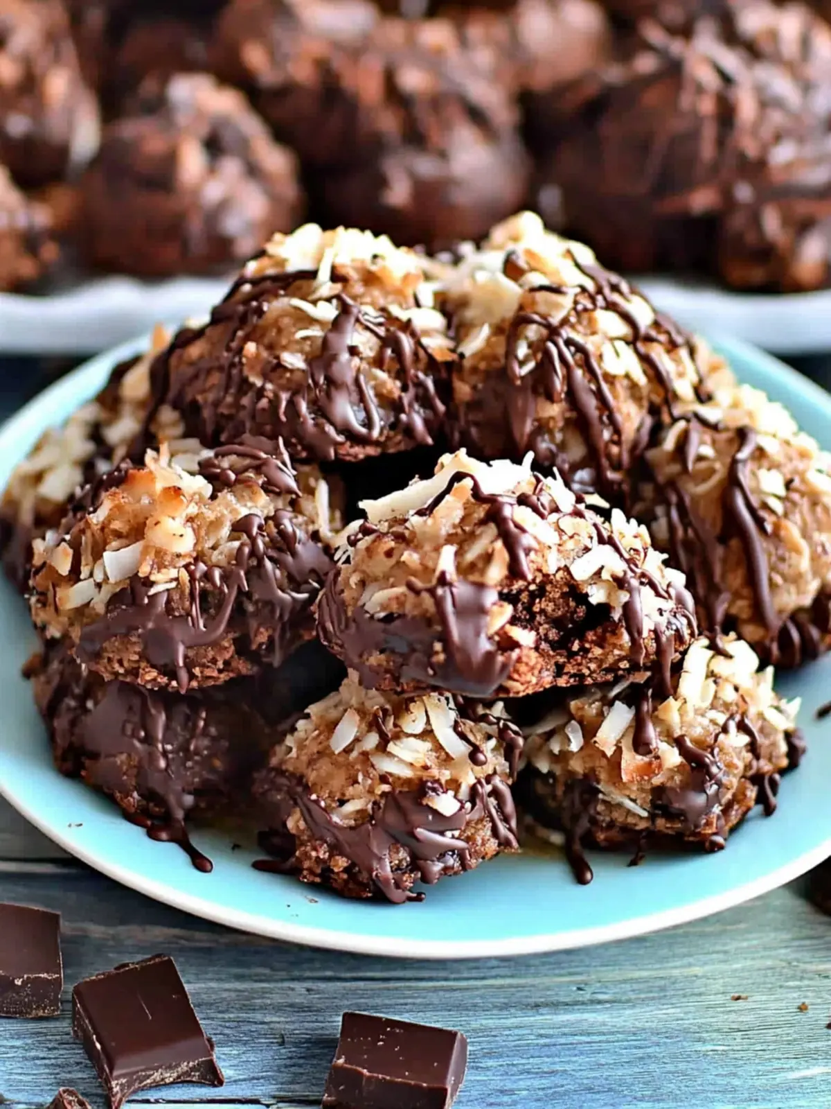 Irresistible Double Chocolate Coconut Macaroons You ll Love 3 Double Chocolate Coconut Macaroons