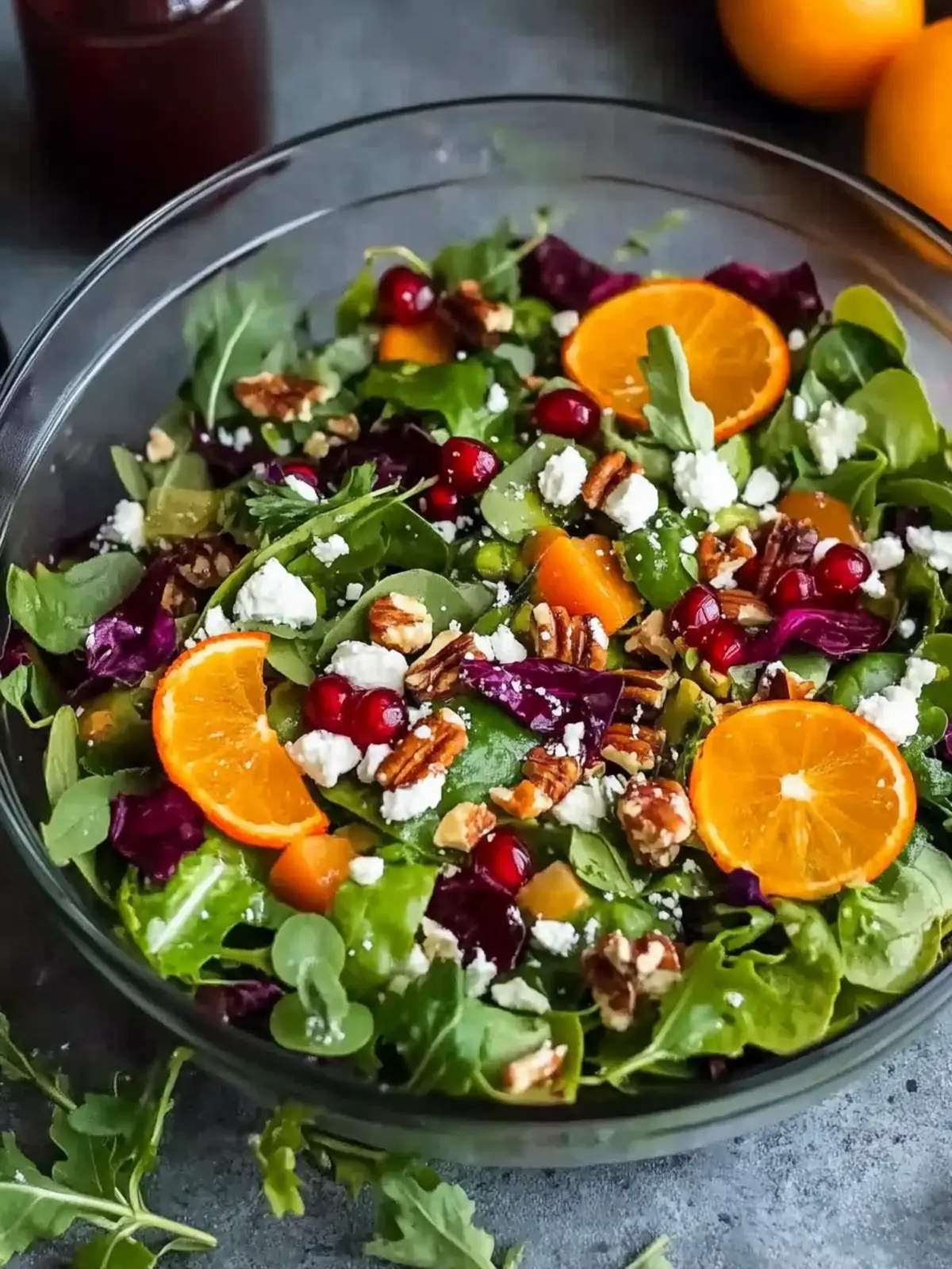 Colorful Winter Salad with Citrus and Pomegranate Bliss 4 Winter Salad