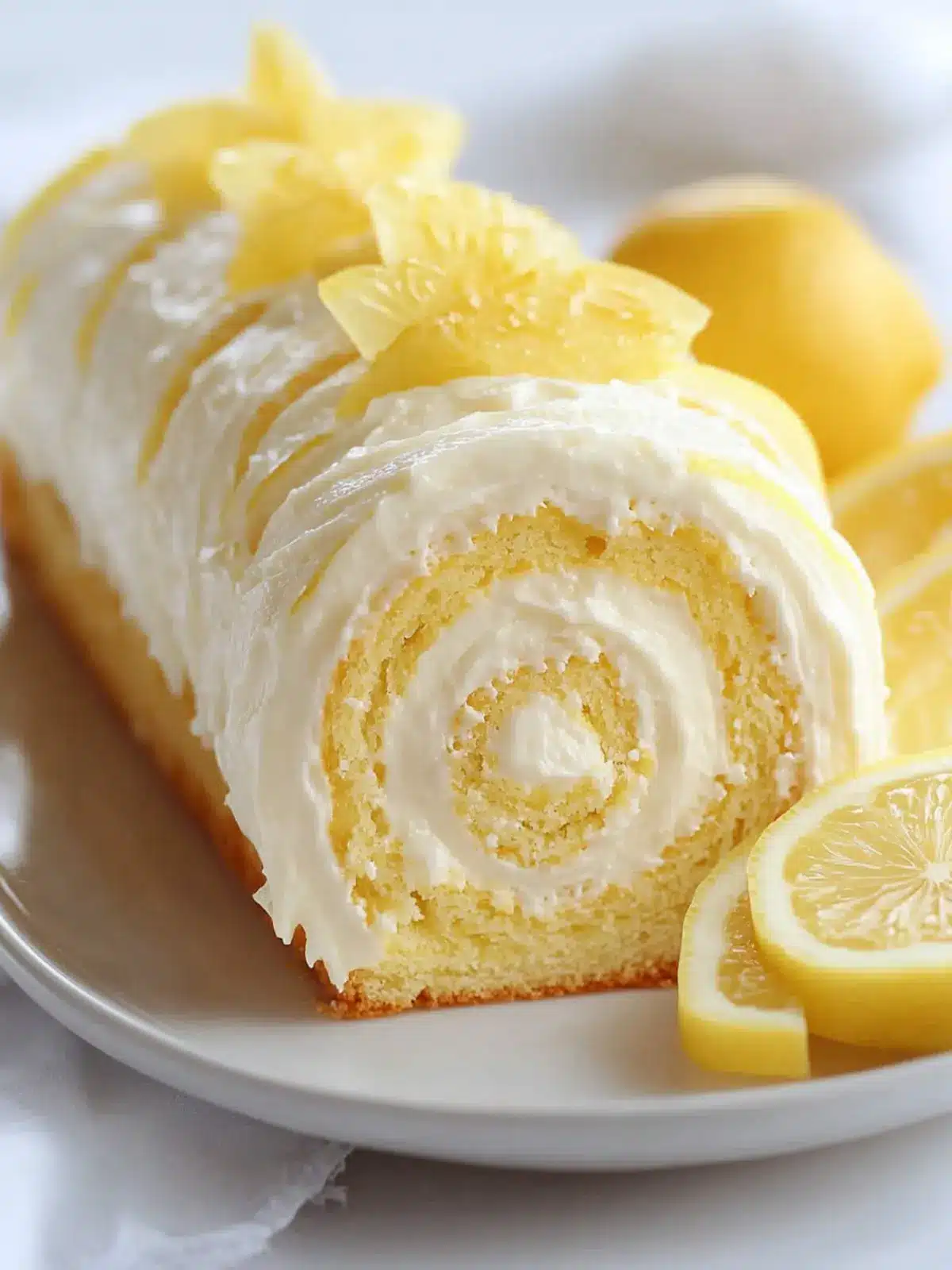 Easy Lemon Cream Swiss Roll That Will Brighten Your Day 3 Easy Lemon Cream Swiss Roll