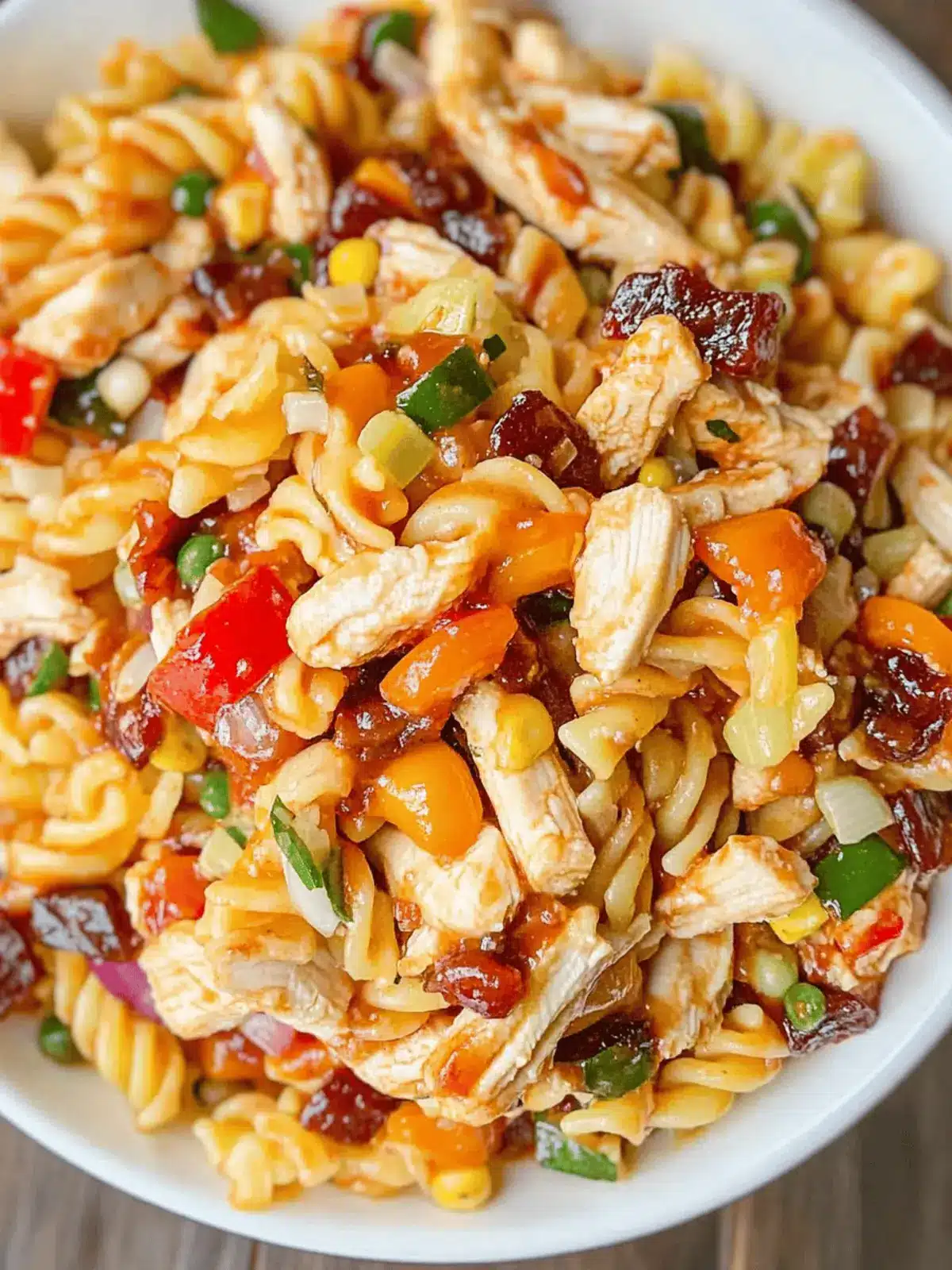 BBQ Chicken Pasta Salad: Simple Leftover Makeover Delight 2 BBQ Chicken Pasta Salad
