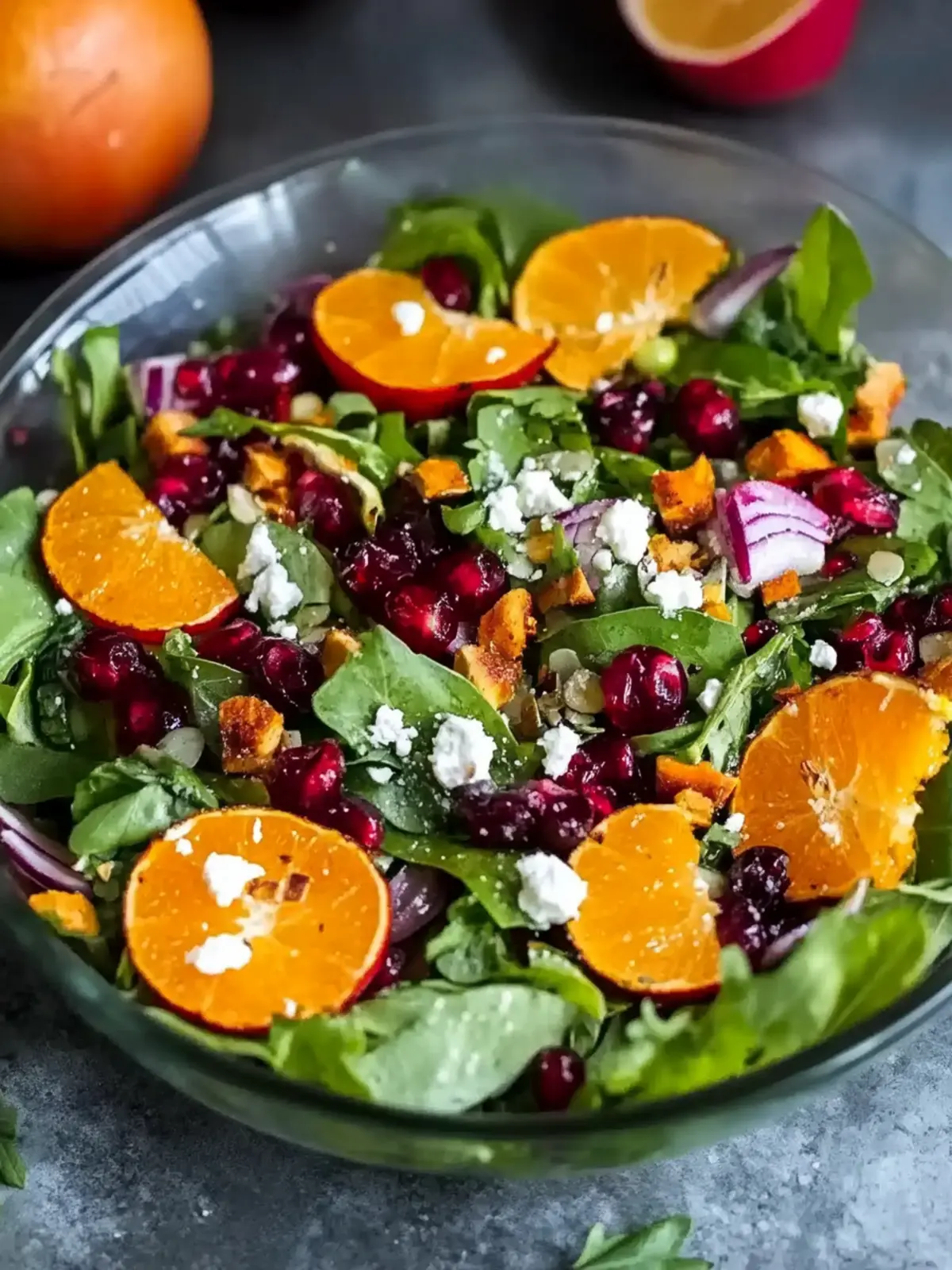 Colorful Winter Salad with Citrus and Pomegranate Bliss 3 Winter Salad