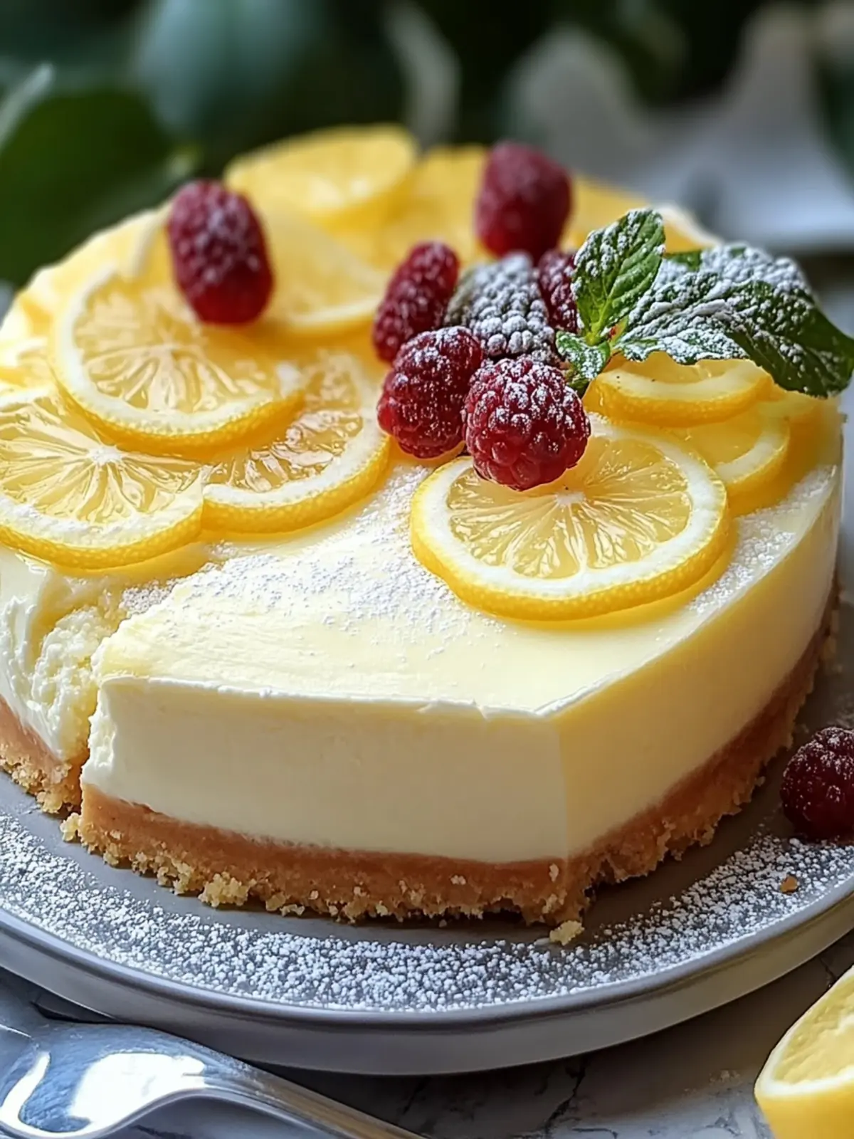 Lemon Cheesecake Delight: Creamy, Zesty Bliss Awaits You 2 Lemon Cheesecake Delight