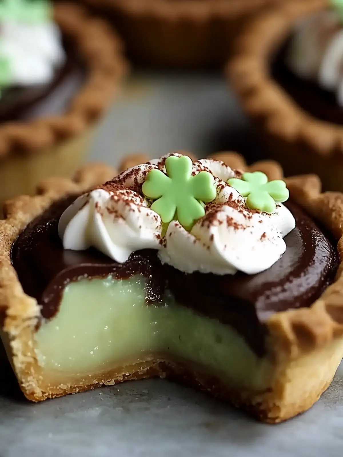 Melt-in-Your-Mouth Chocolate Shamrock Pies Recipe 4 Chocolate Shamrock Pies Recipe