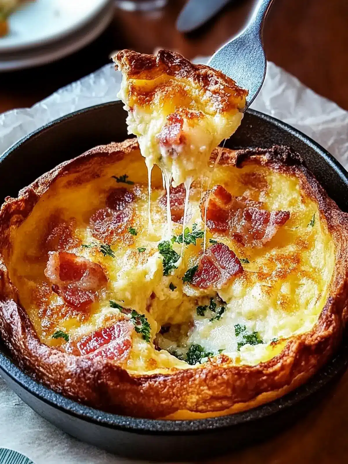 Cheddar Bacon Dutch Baby: The Ultimate Cozy Breakfast Delight 4 Cheddar Bacon Dutch Baby