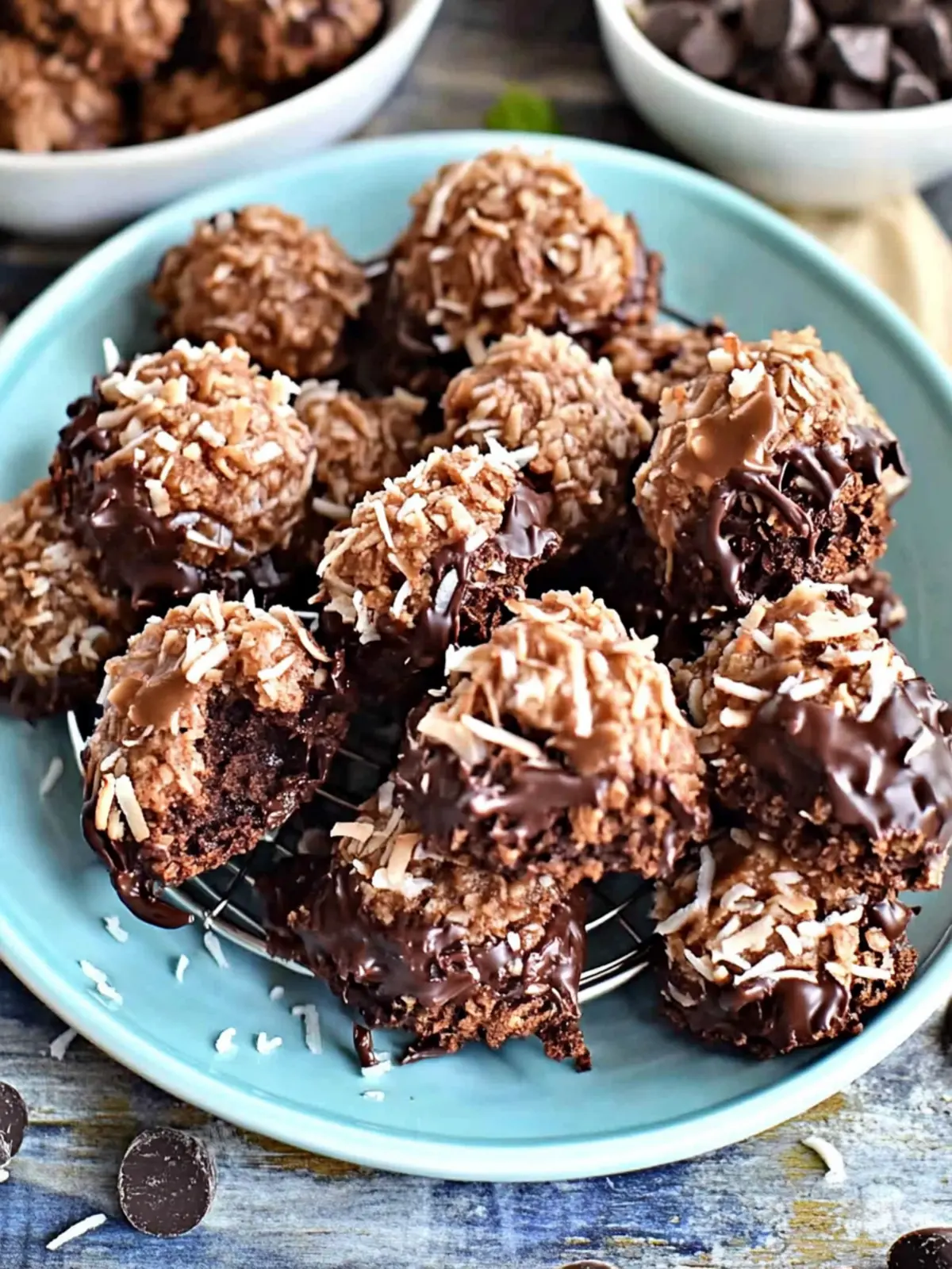 Irresistible Double Chocolate Coconut Macaroons You ll Love 2 Double Chocolate Coconut Macaroons