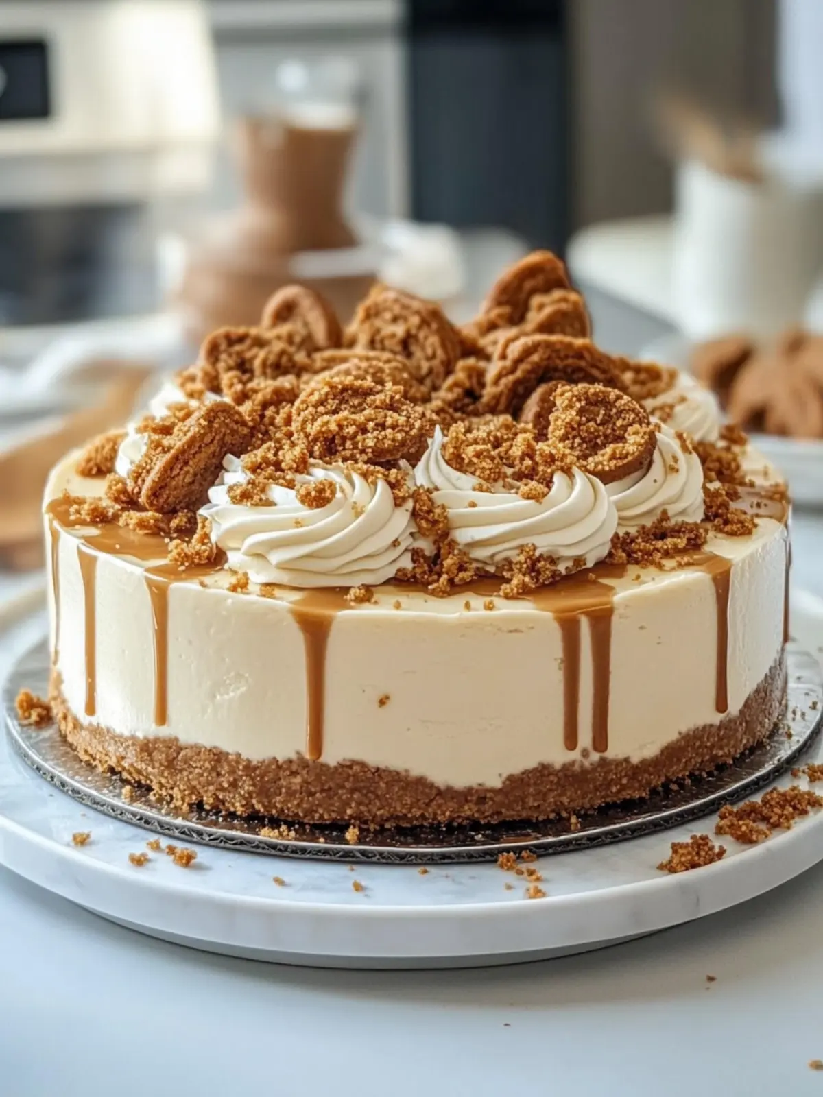 Creamy Biscoff Cookie Cheesecake Recipe You Can't Resist 2 Creamy Biscoff Cookie Cheesecake Recipe
