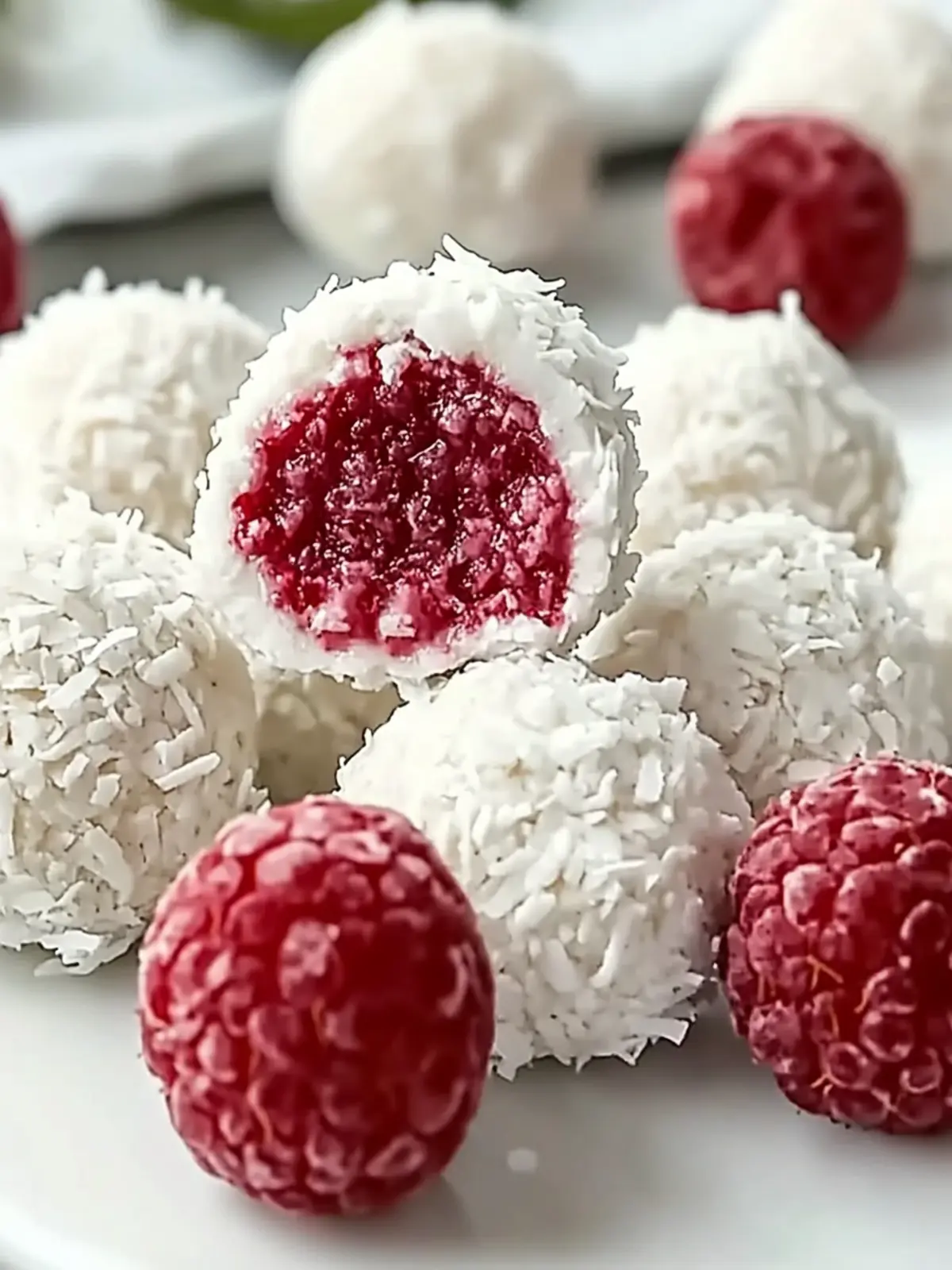 Irresistible No-Bake Raspberry Coconut Balls You ll Love 4 No-Bake Raspberry Coconut Balls