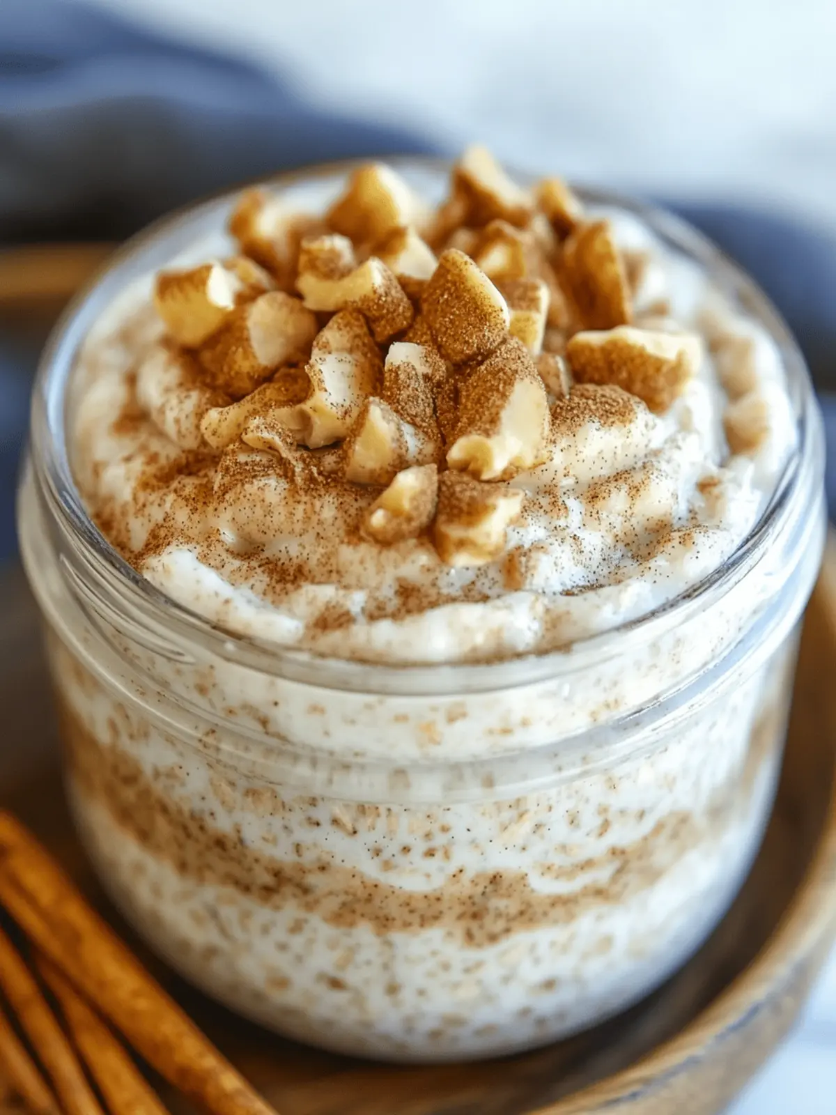 Cinnamon Roll Overnight Oats for a Cozy Morning Delight 4 Cinnamon Roll Overnight Oats