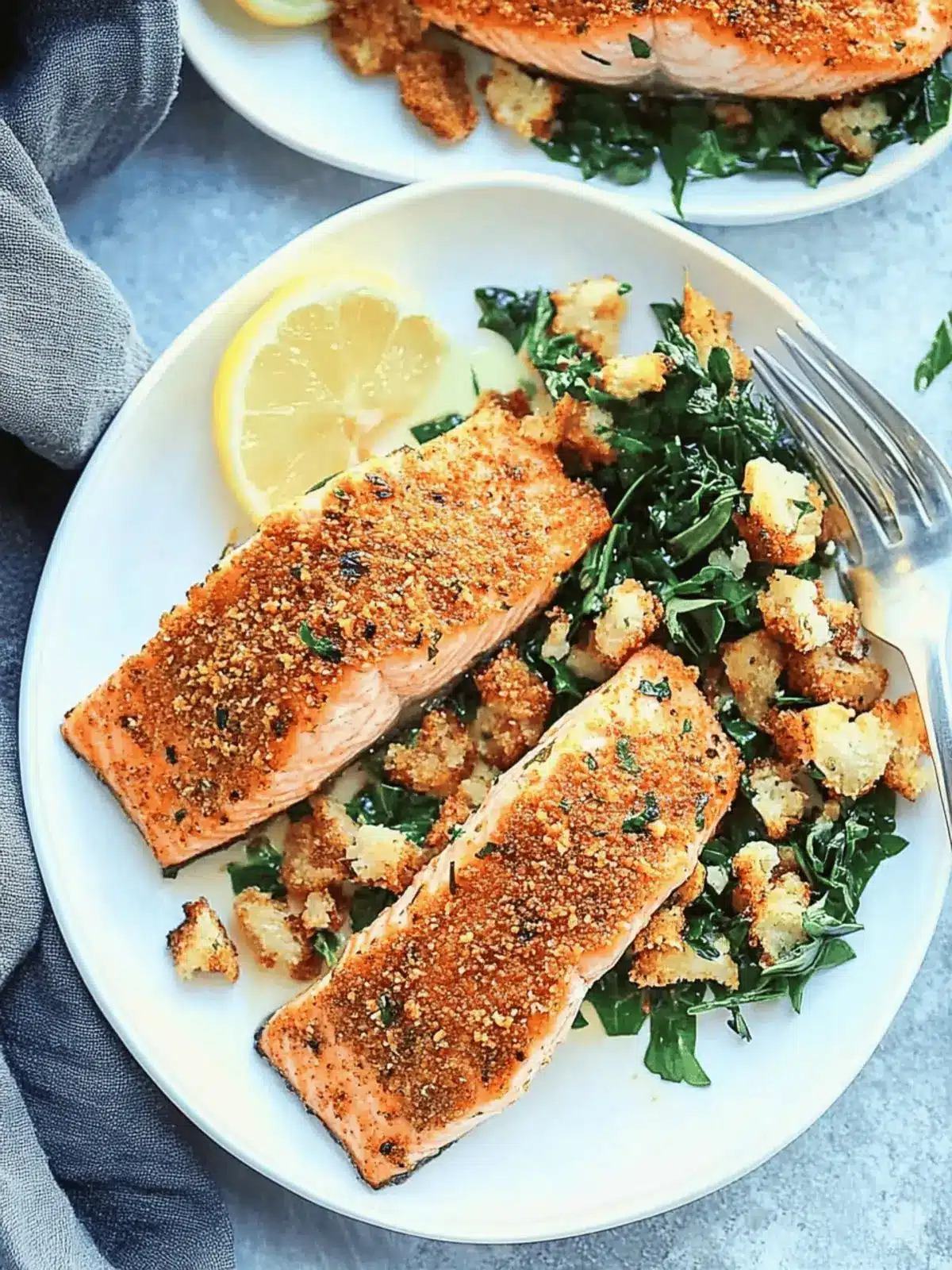 Garlic Parmesan Crusted Salmon: Easy 15-Minute Gourmet Delight 4 Garlic Parmesan Crusted Salmon