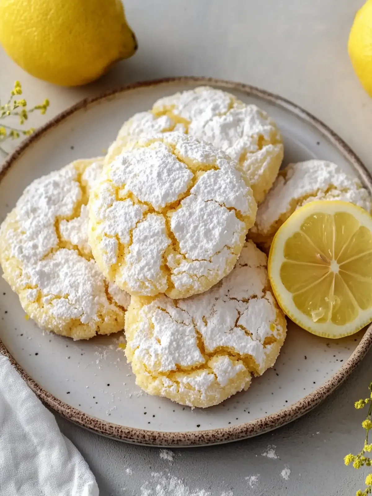 Lemon Crinkle Cookies That Bring Sunshine to Your Day 3 Lemon Crinkle Cookies
