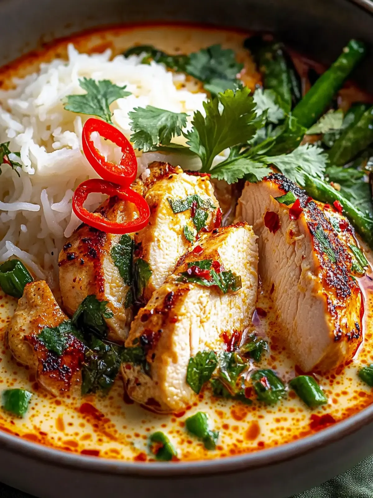 Deliciously Creamy Thai Red Curry Chicken Bowls to Savor 2 Creamy Thai Red Curry Chicken Bowls