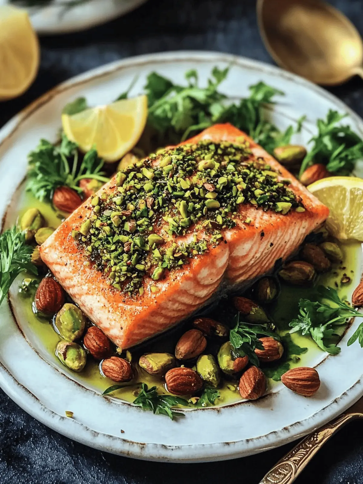 Pistachio-Crusted Salmon with Honey-Dijon Bliss for Dinner 2 Pistachio-Crusted Salmon