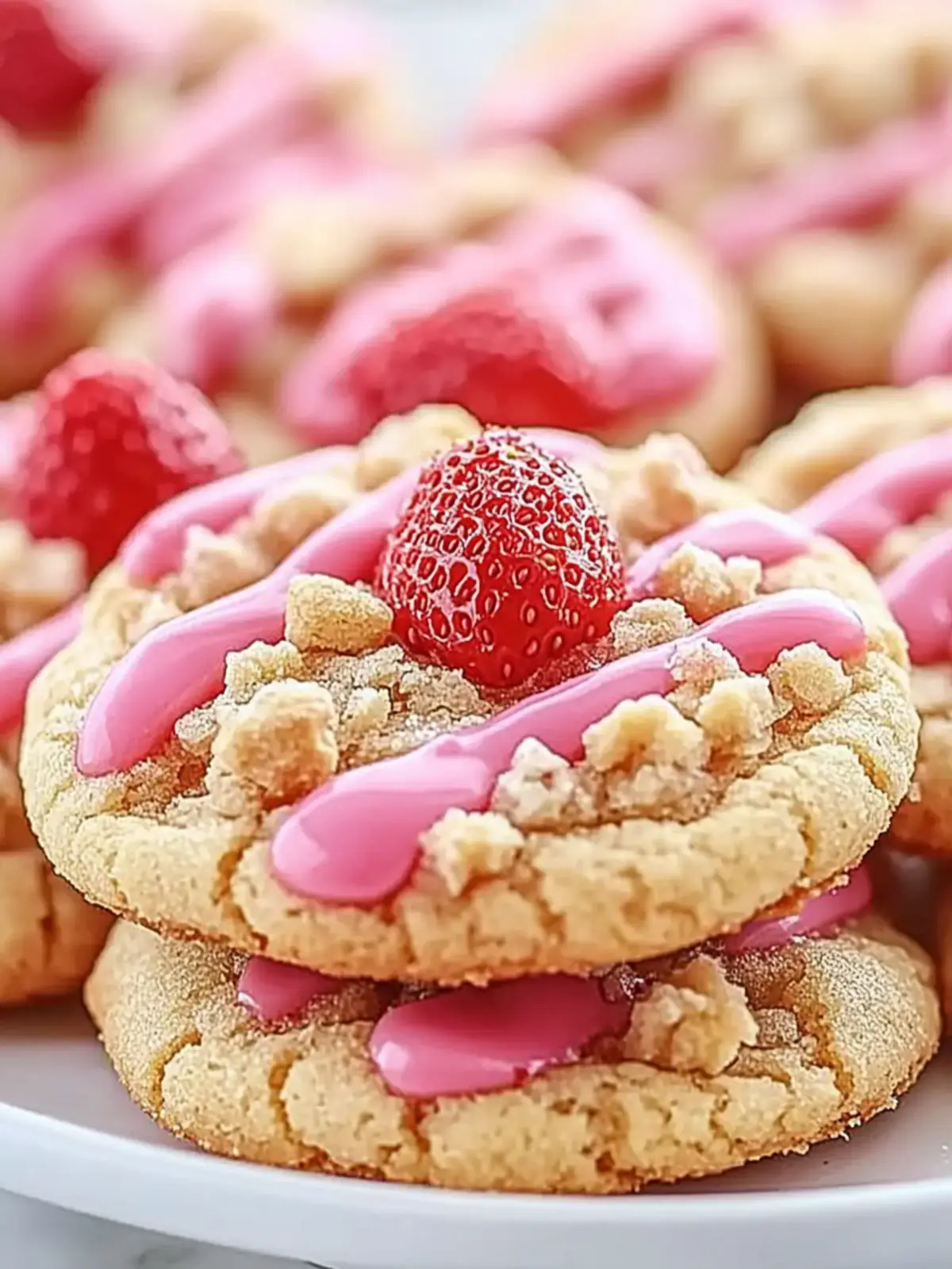 Sweet Strawberry Crunch Cookies for a Dreamy Dessert Delight 3 Strawberry Crunch Cookies