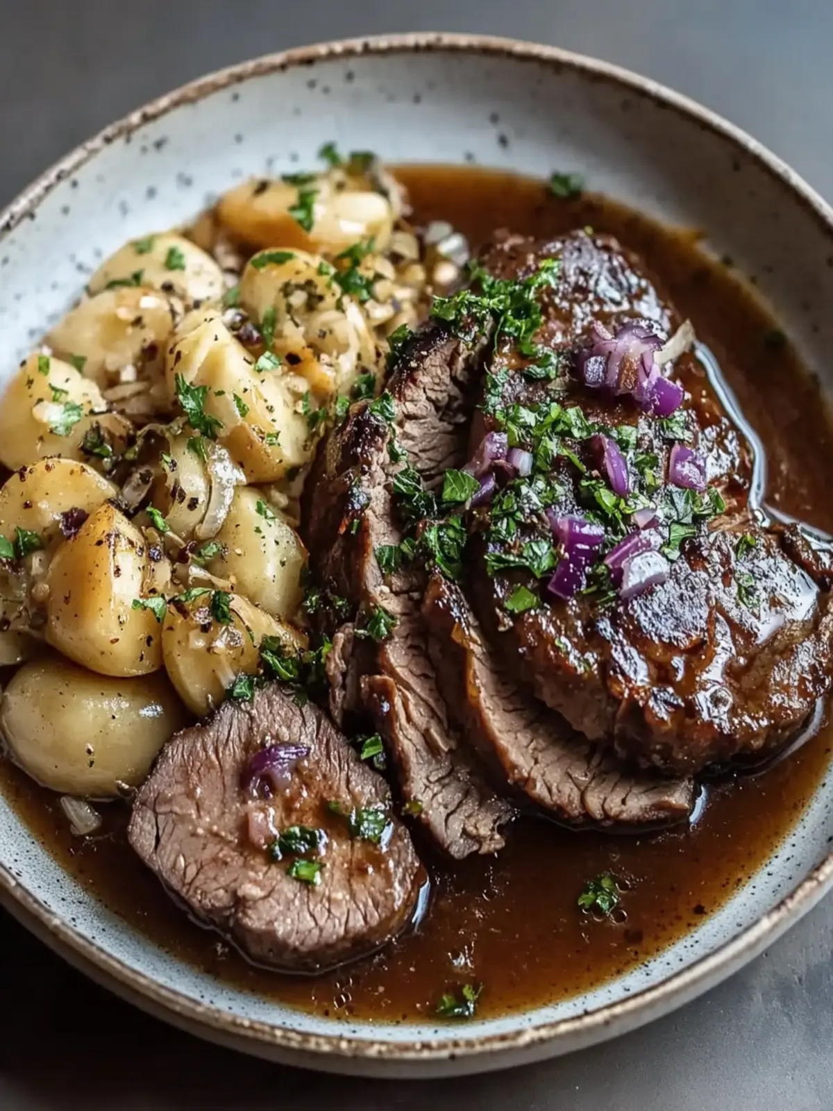 Savory Traditional Sauerbraten with Sweet Gingersnap Gravy 2 Traditional Sauerbraten