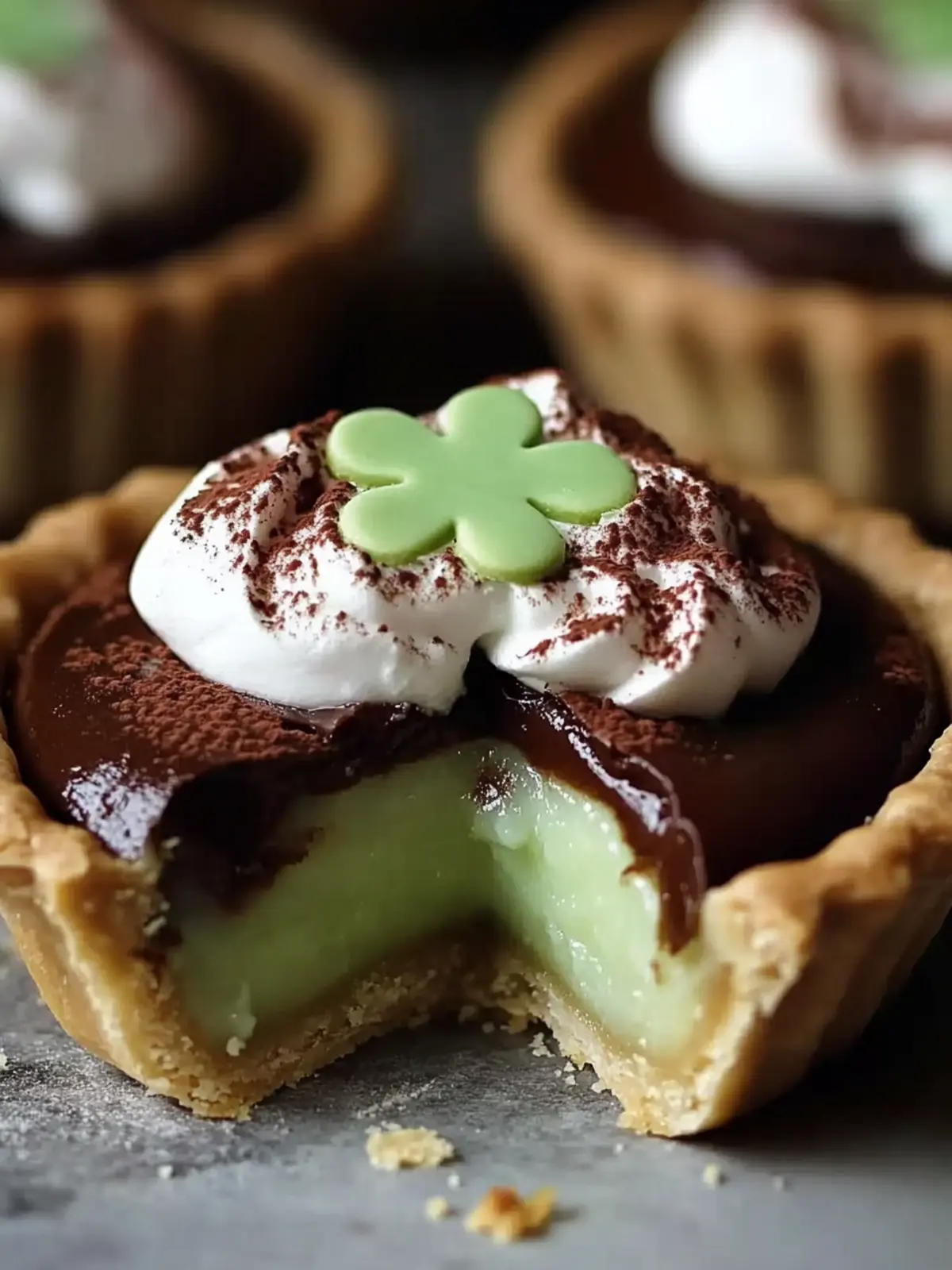 Melt-in-Your-Mouth Chocolate Shamrock Pies Recipe 3 Chocolate Shamrock Pies Recipe