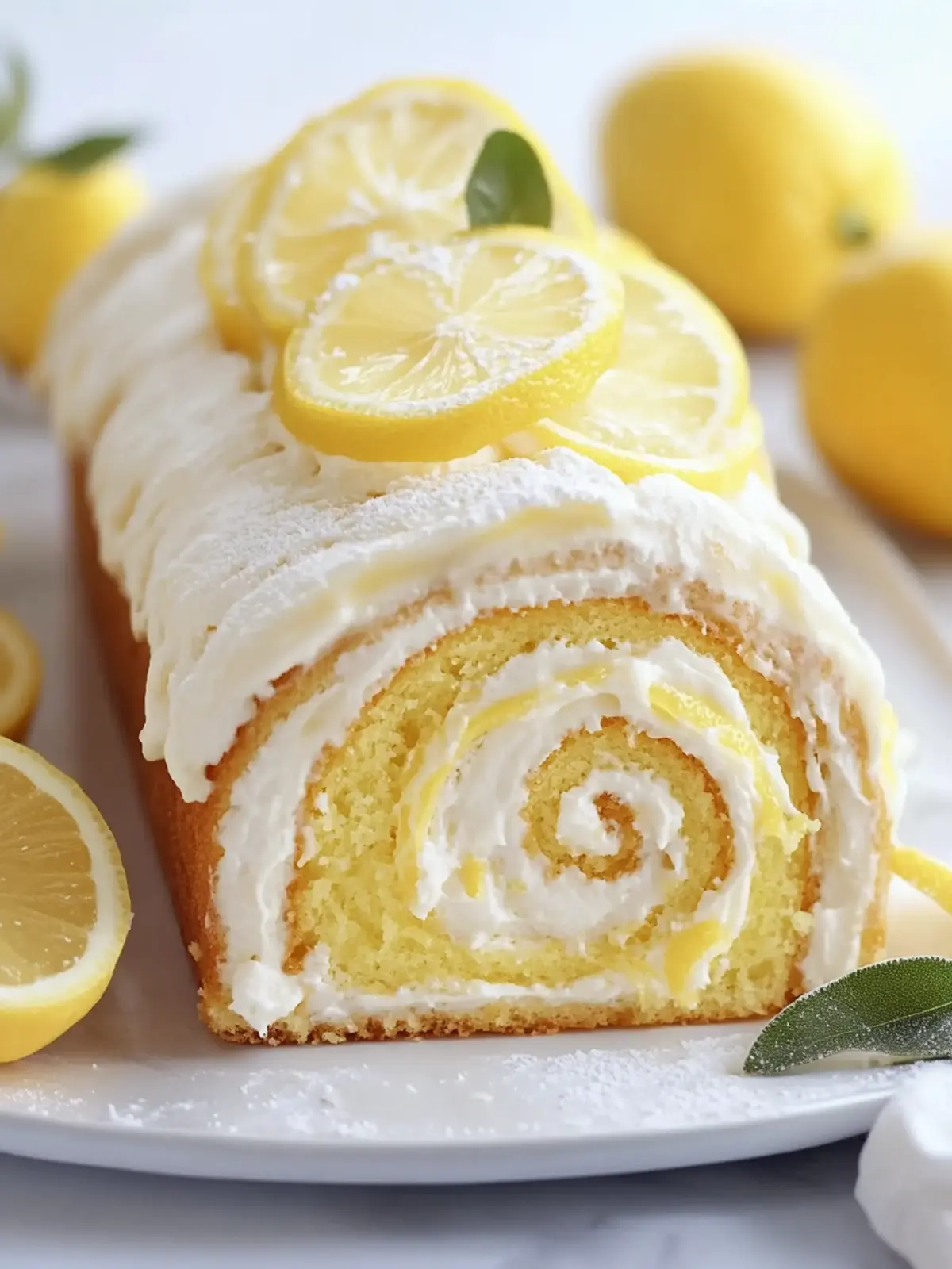 Delightful Lemon Cream Swiss Roll for a Sweet Refreshing Treat 3 Lemon Cream Swiss Roll